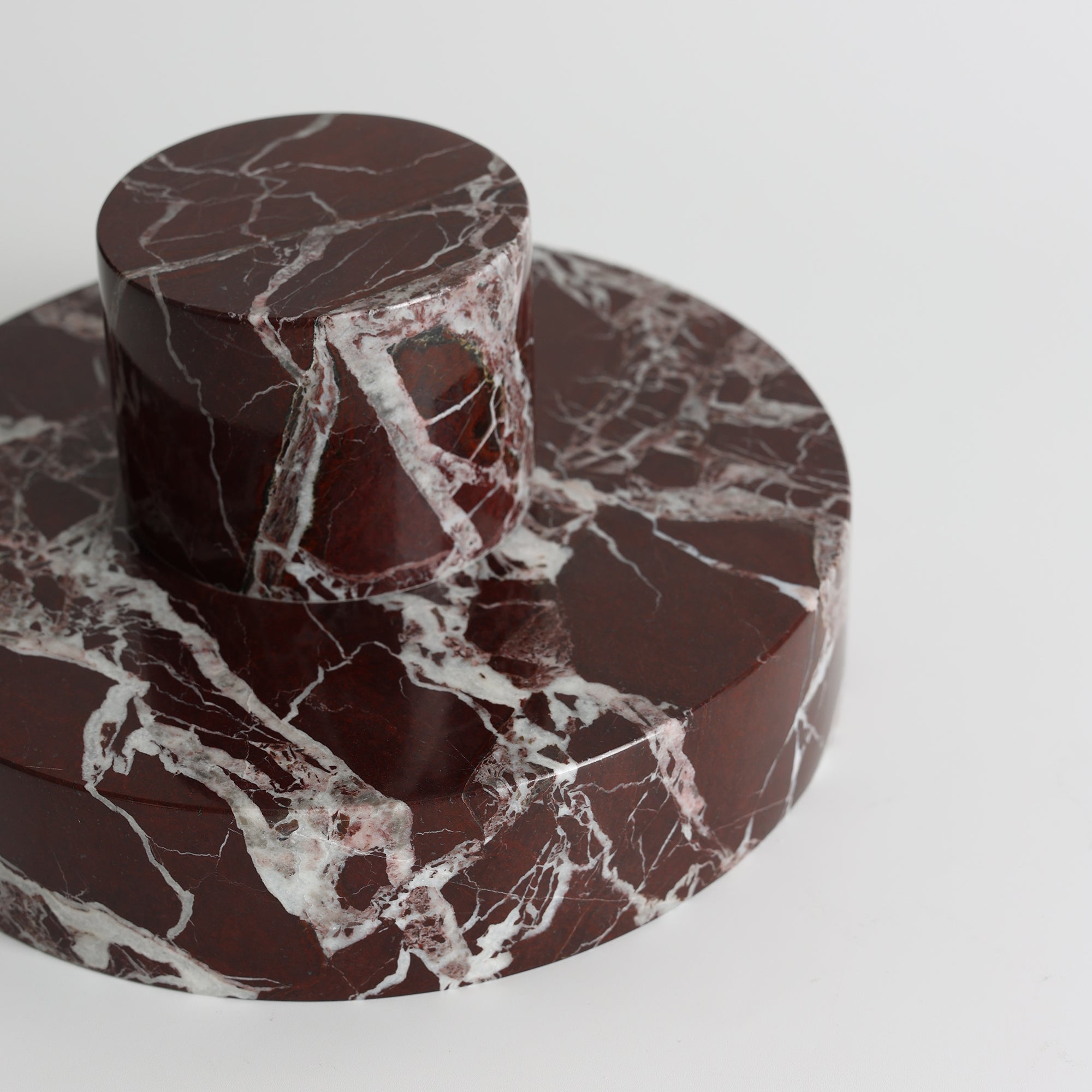 Footed Marble Pedestal Bowl