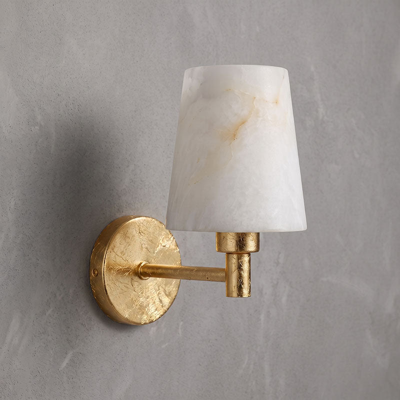 Petite Lantern Alabaster Wall Sconce
