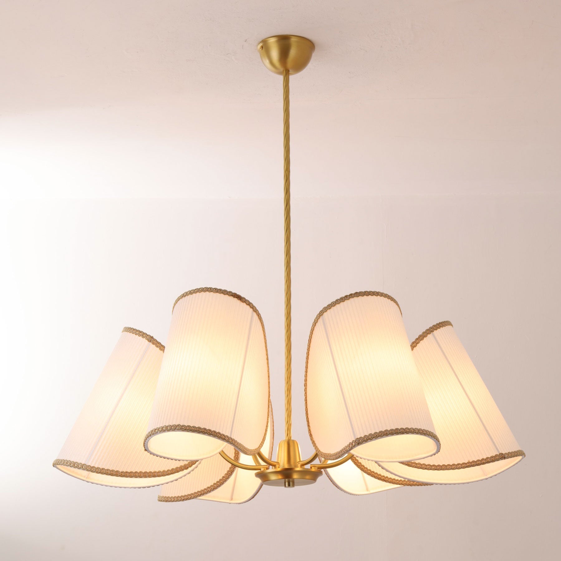 6-Light Rope Suspension Chandelier