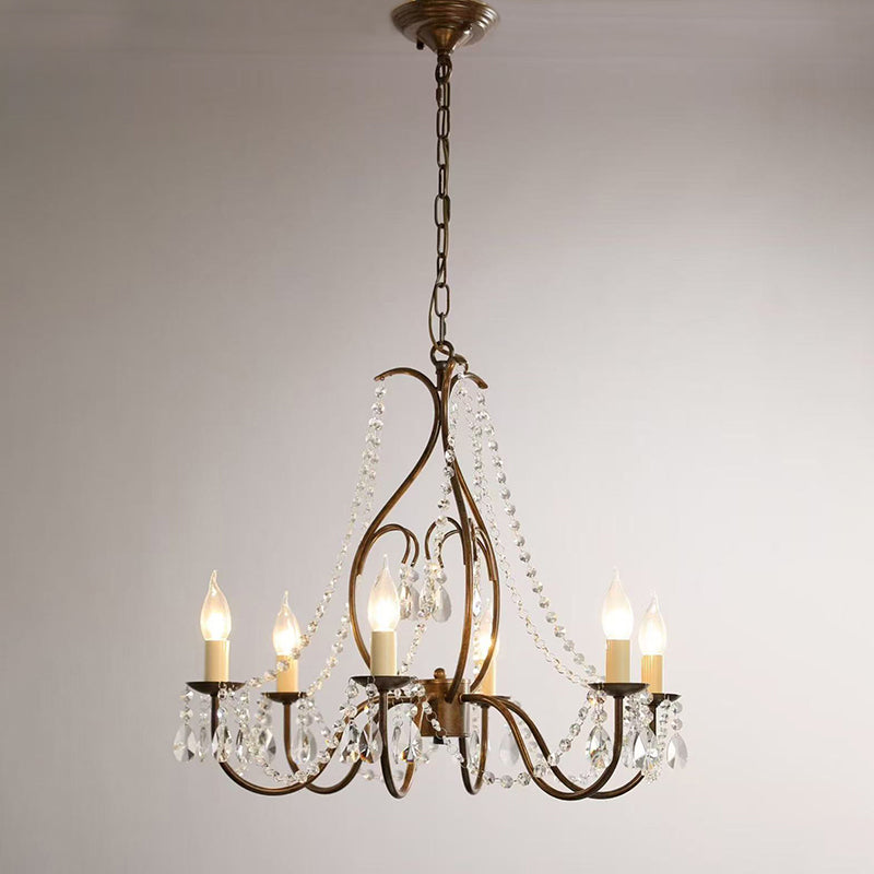 Beaded Crystal Candle-Style Chandelier