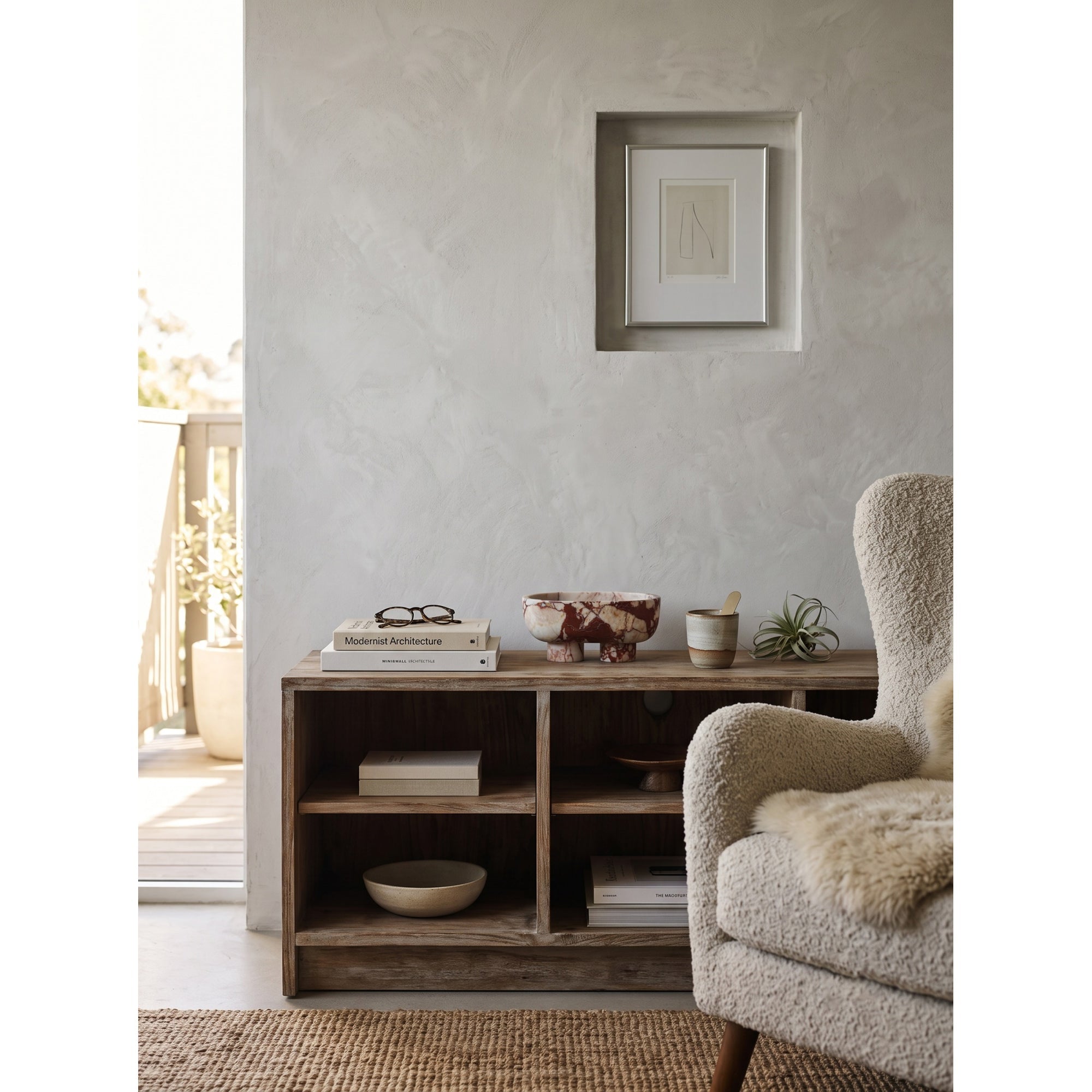 Footed Oval Stone Vanity Tray