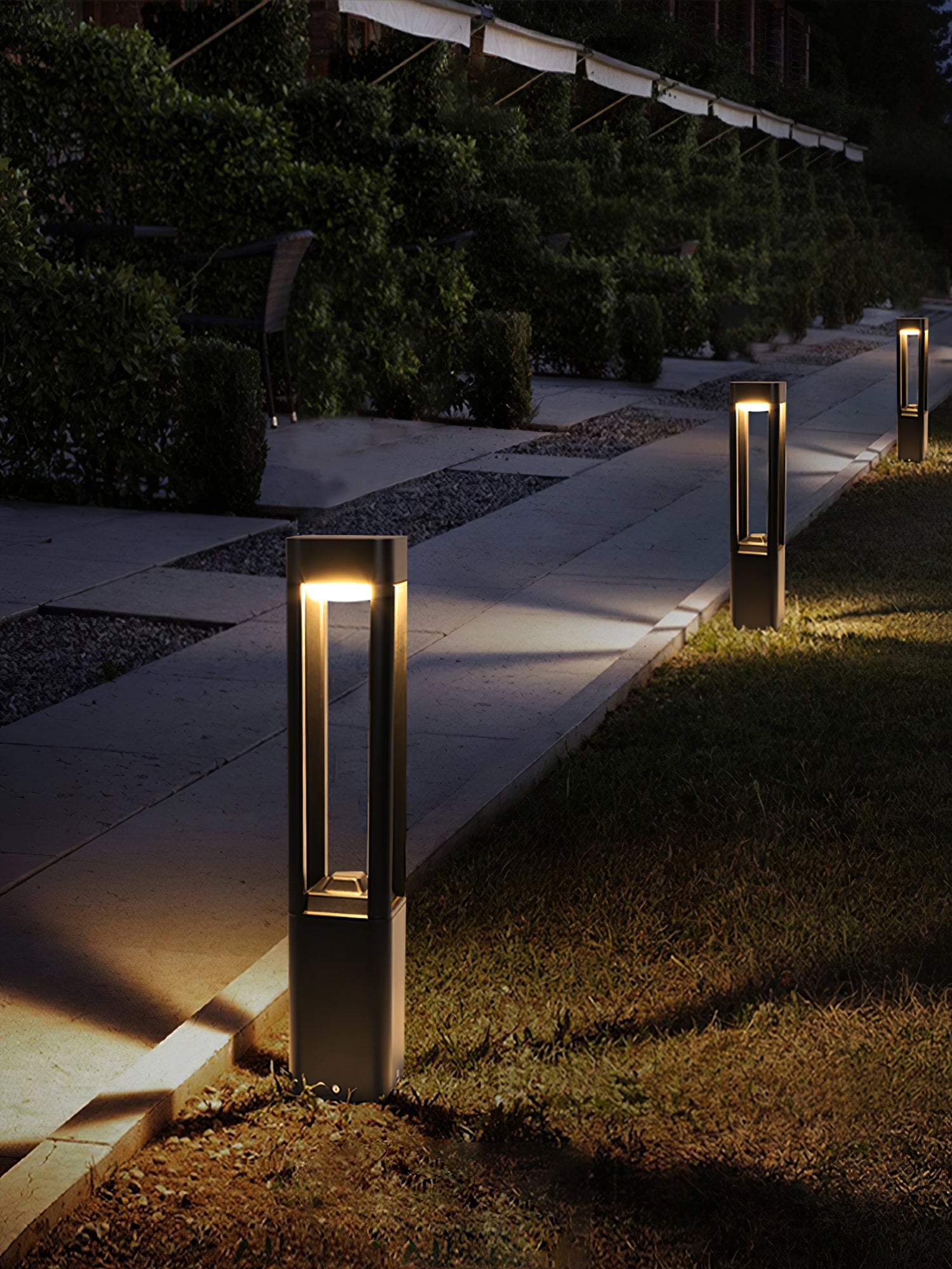 Slim Column Path Bollard