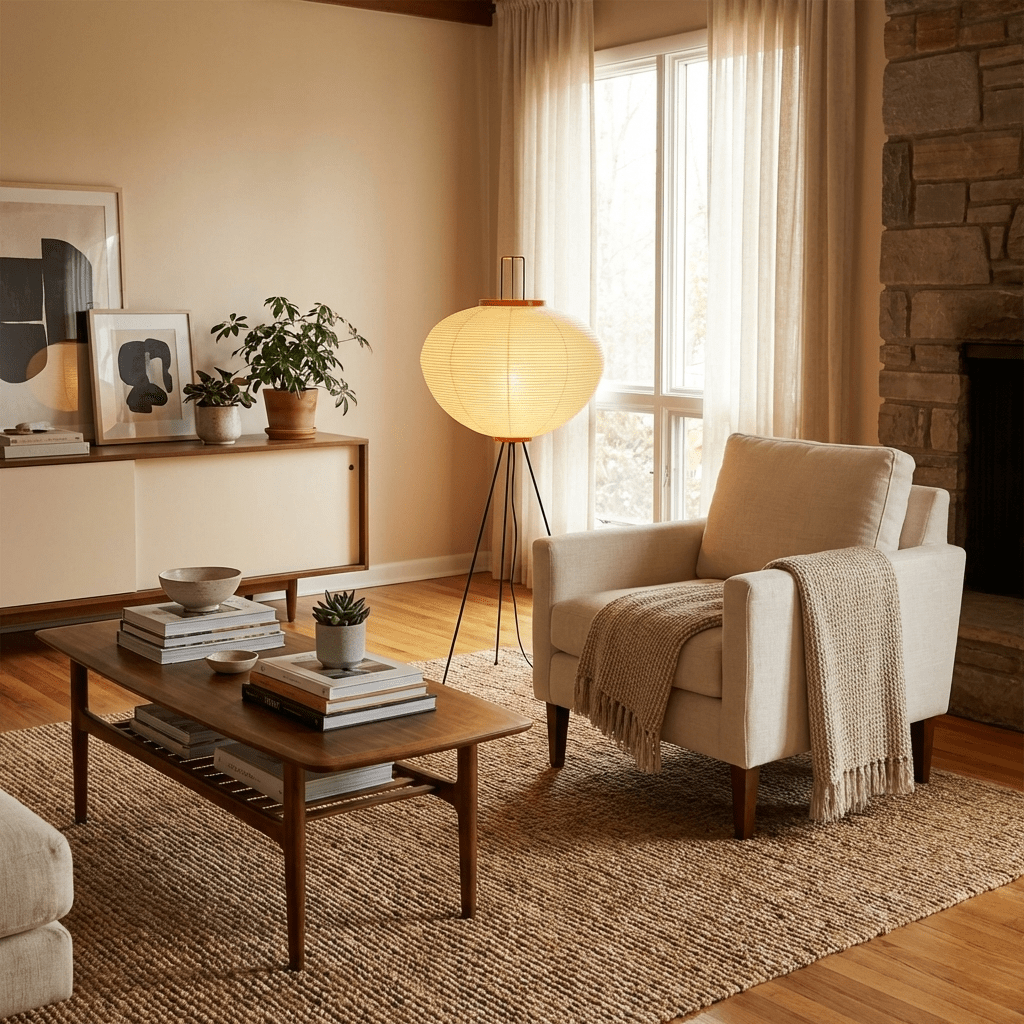 Nagare Mulberry Paper Floor Lamp