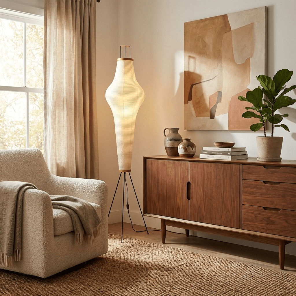 Nagare Mulberry Paper Floor Lamp