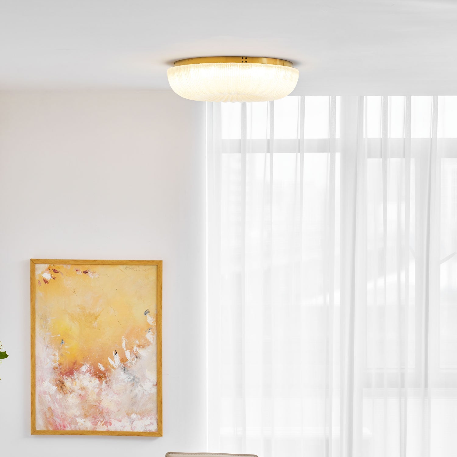Solstice Frosted Glass Flush Mount