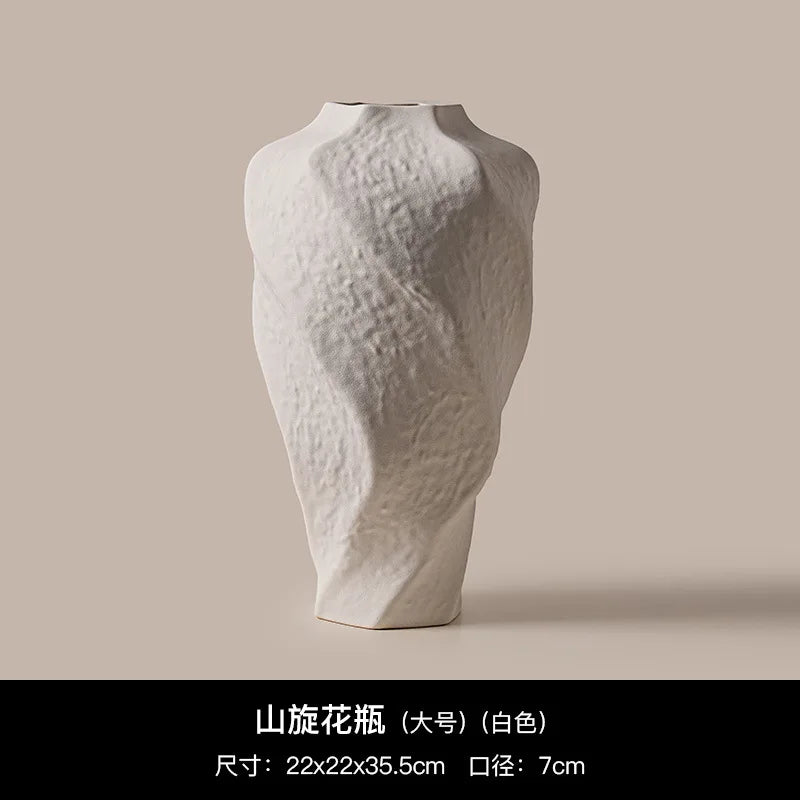 Wabi Coarse-Glaze Ceramic Vase
