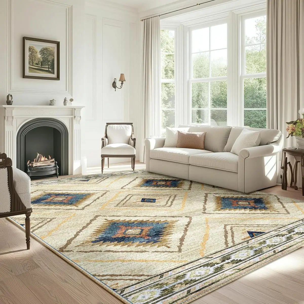 Sahara Bohemian Washable Rug