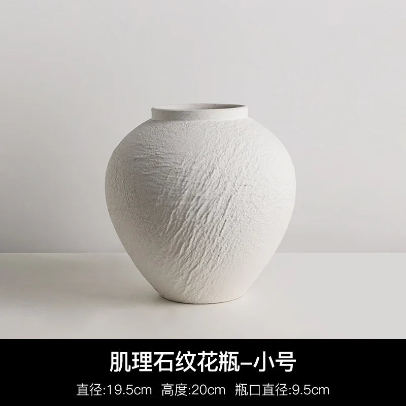 Wabi Coarse-Glaze Ceramic Vase