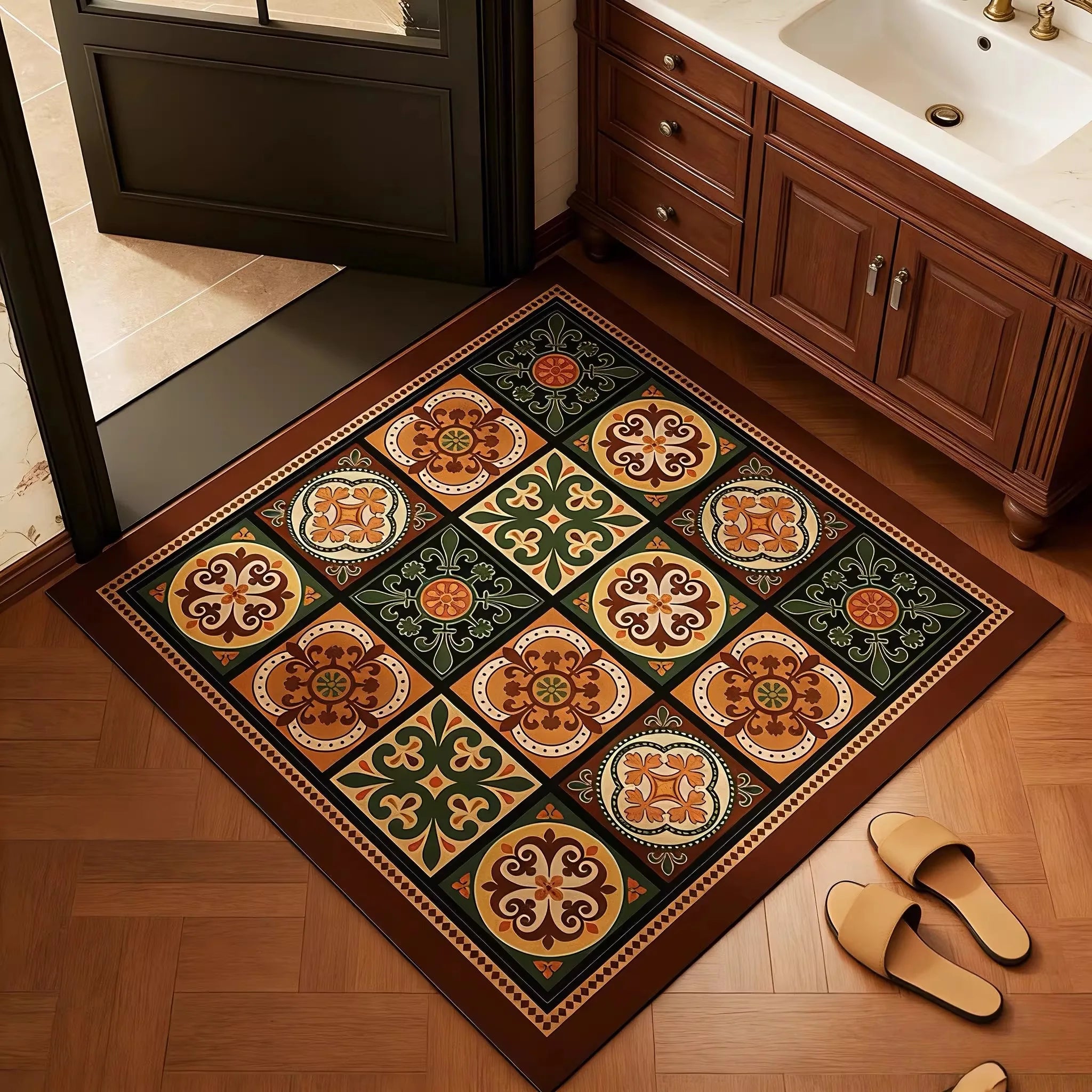 Aster Vintage Geometric Doormat
