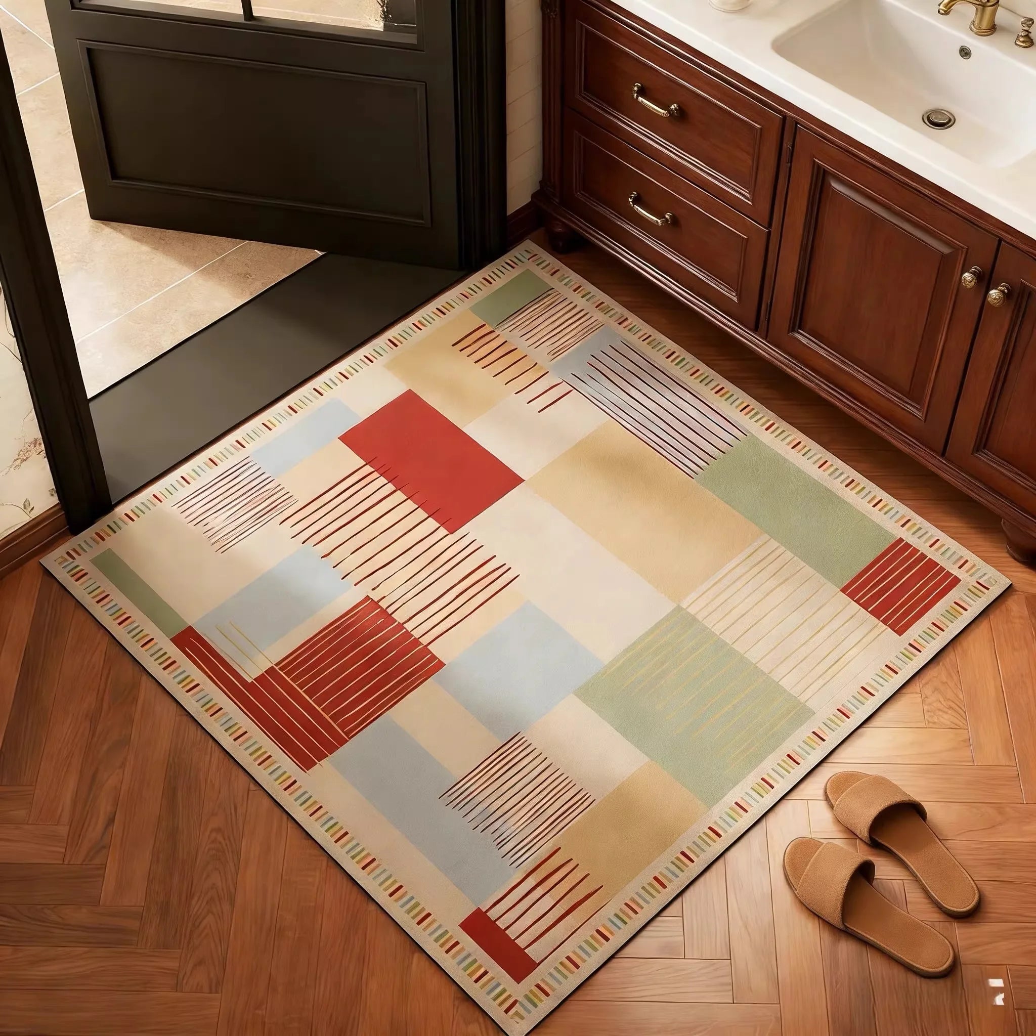 Aster Vintage Geometric Doormat
