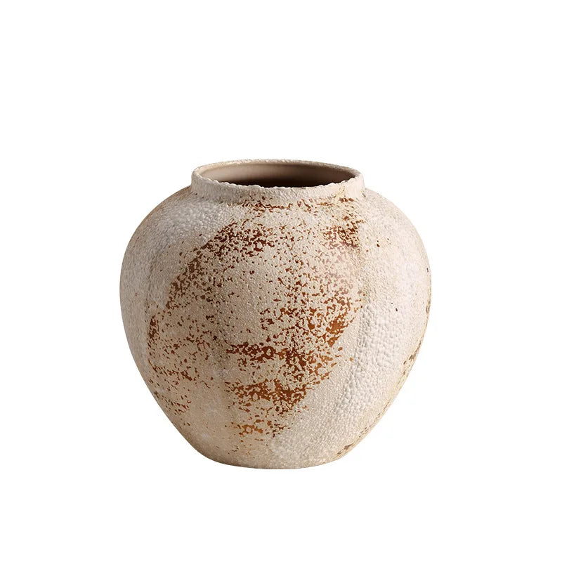 Wabi Coarse-Glaze Ceramic Vase