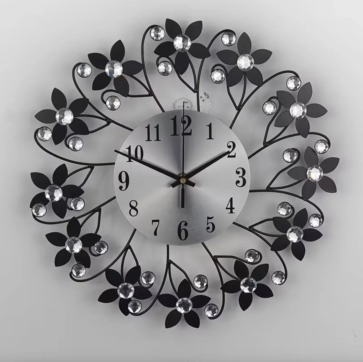 Crystal Petal Artisan Wall Clock