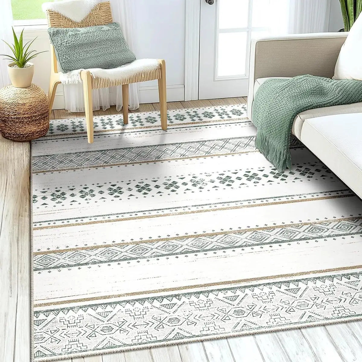 Sahara Bohemian Washable Rug