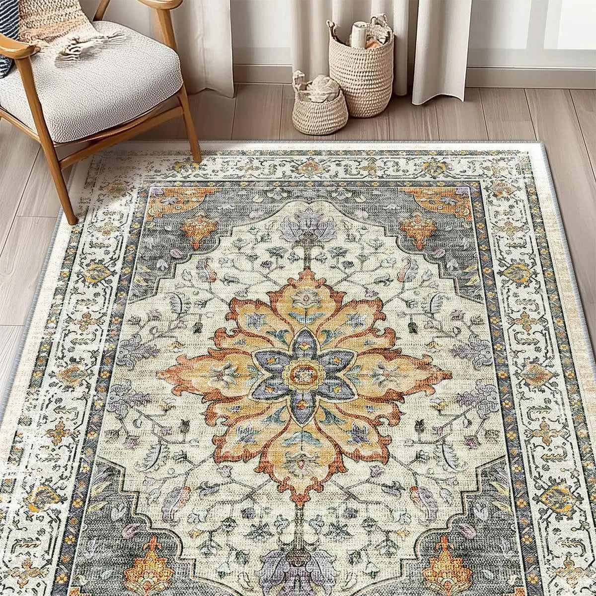 Sahara Bohemian Washable Rug