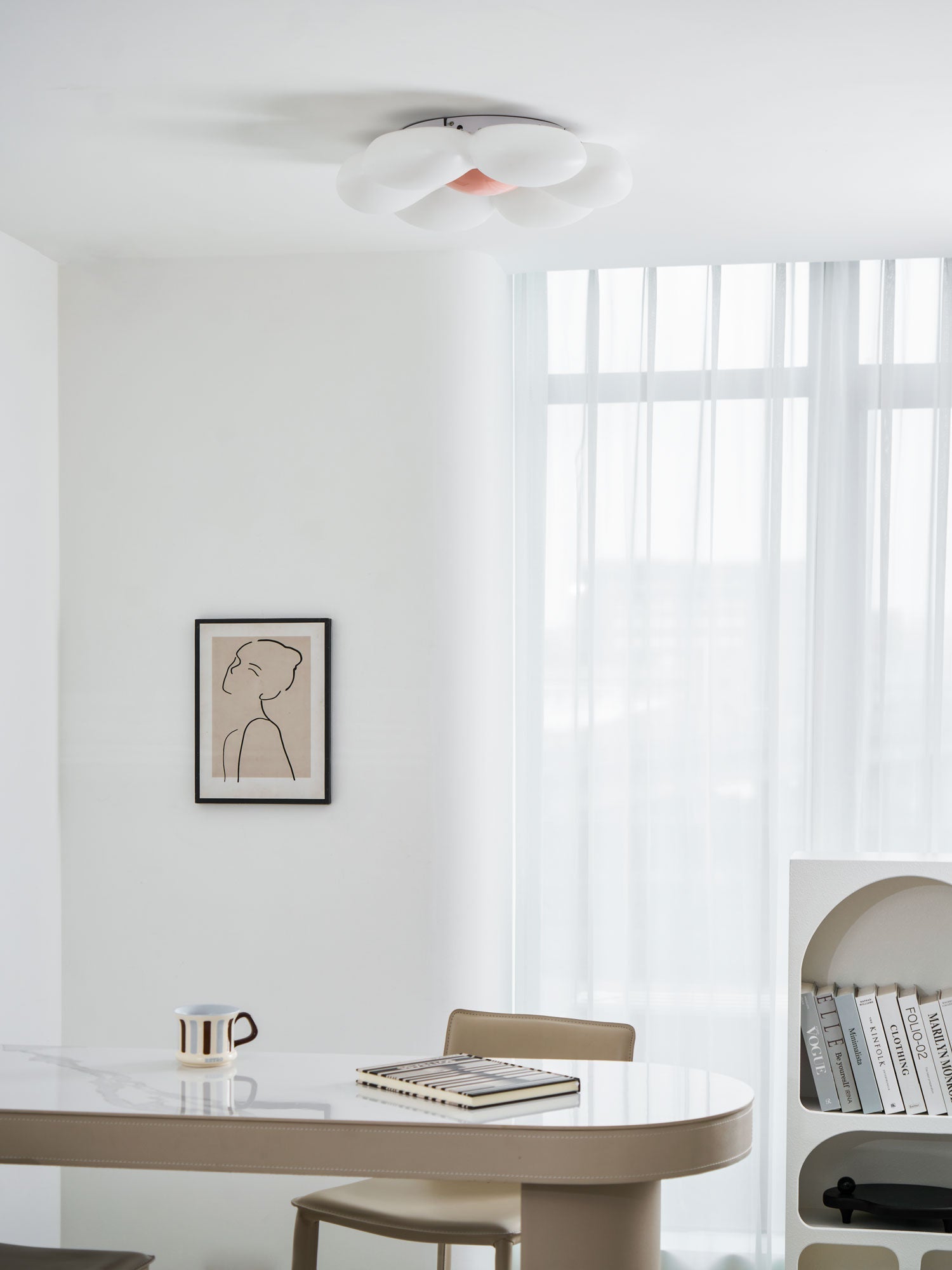 Petala Six-Petal Ceiling Light