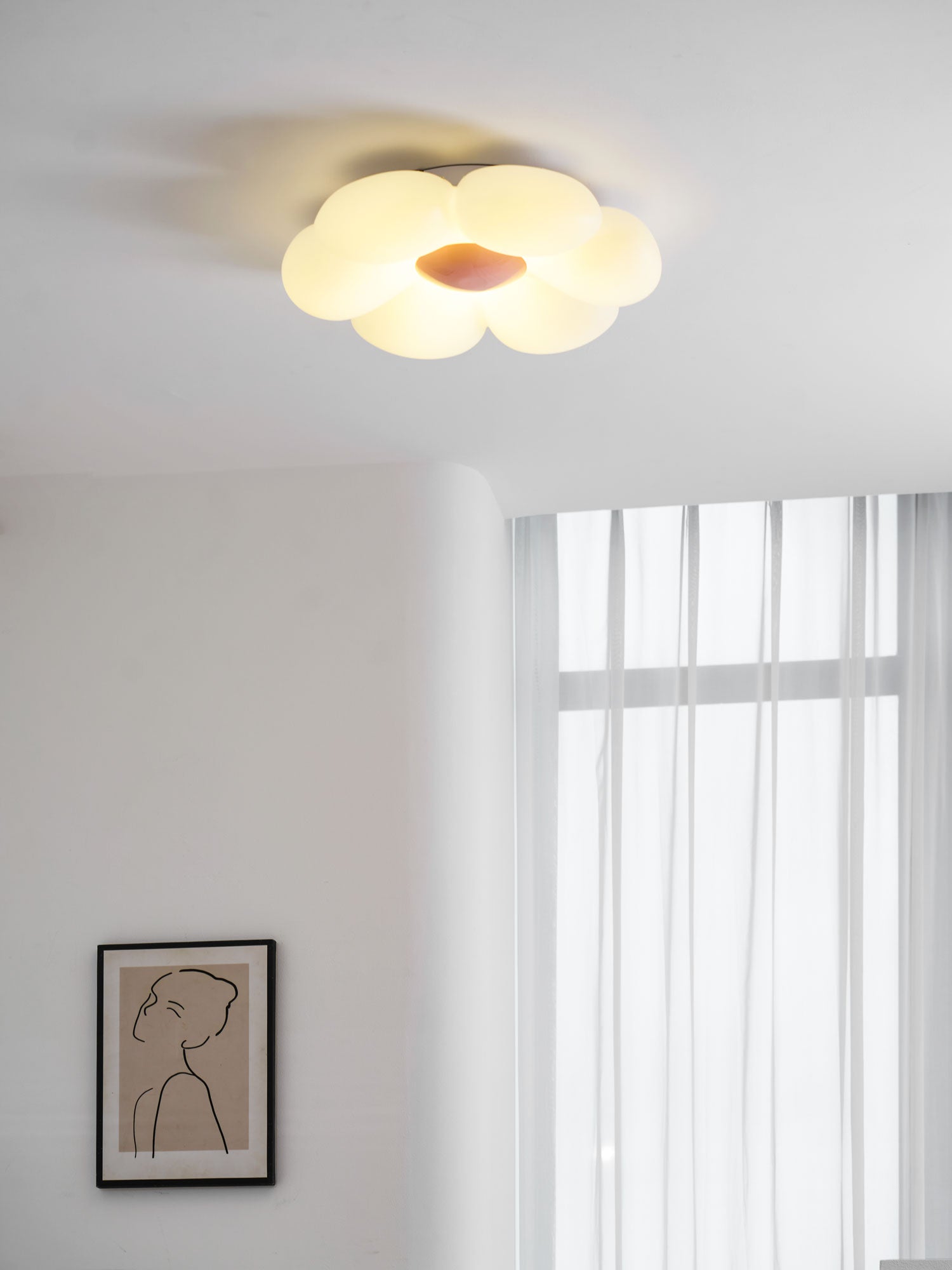 Petala Six-Petal Ceiling Light
