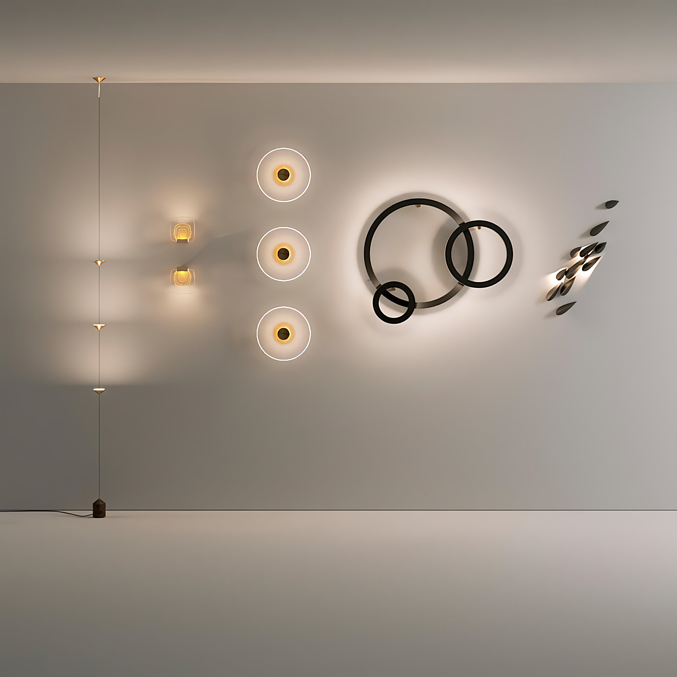 Meridian Marble Counterweight Floor Lamp