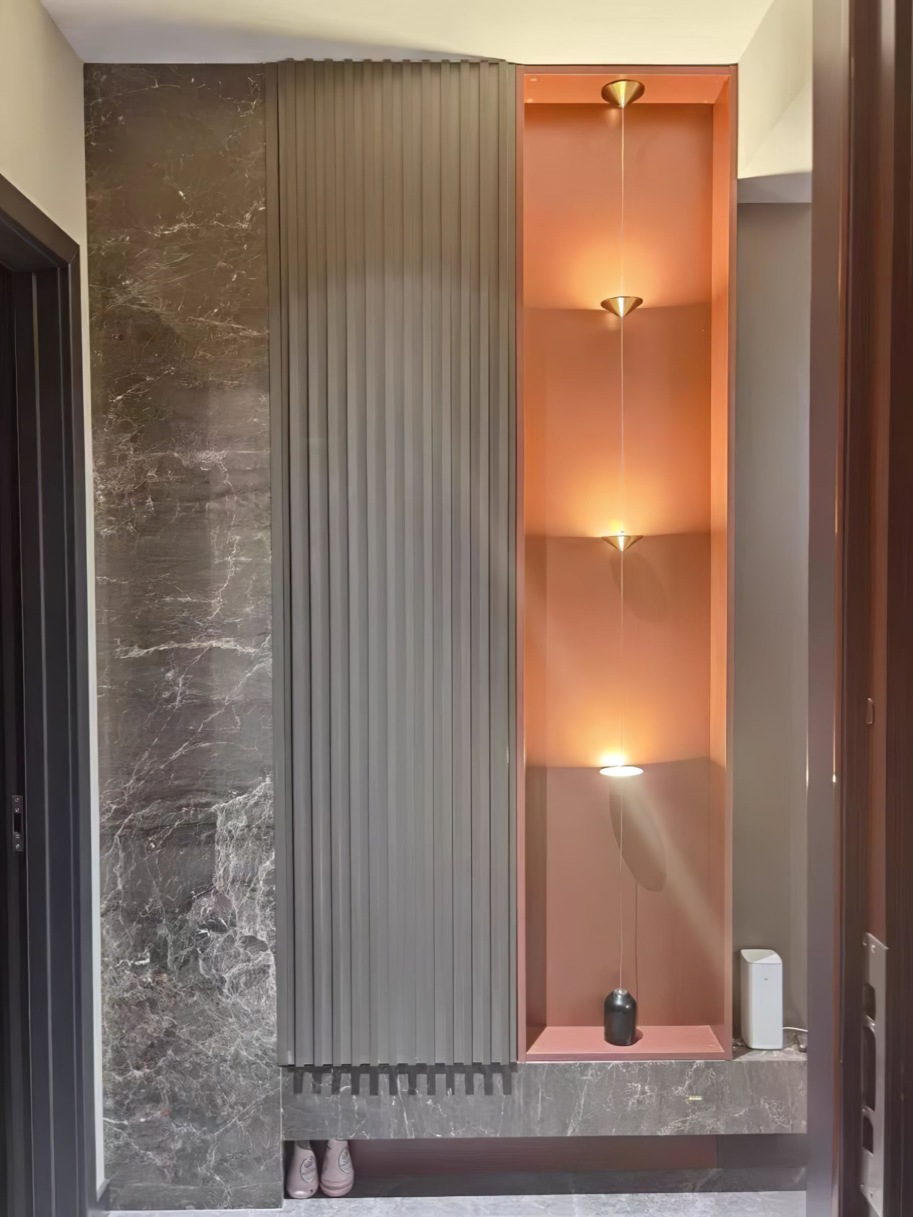 Meridian Marble Counterweight Floor Lamp