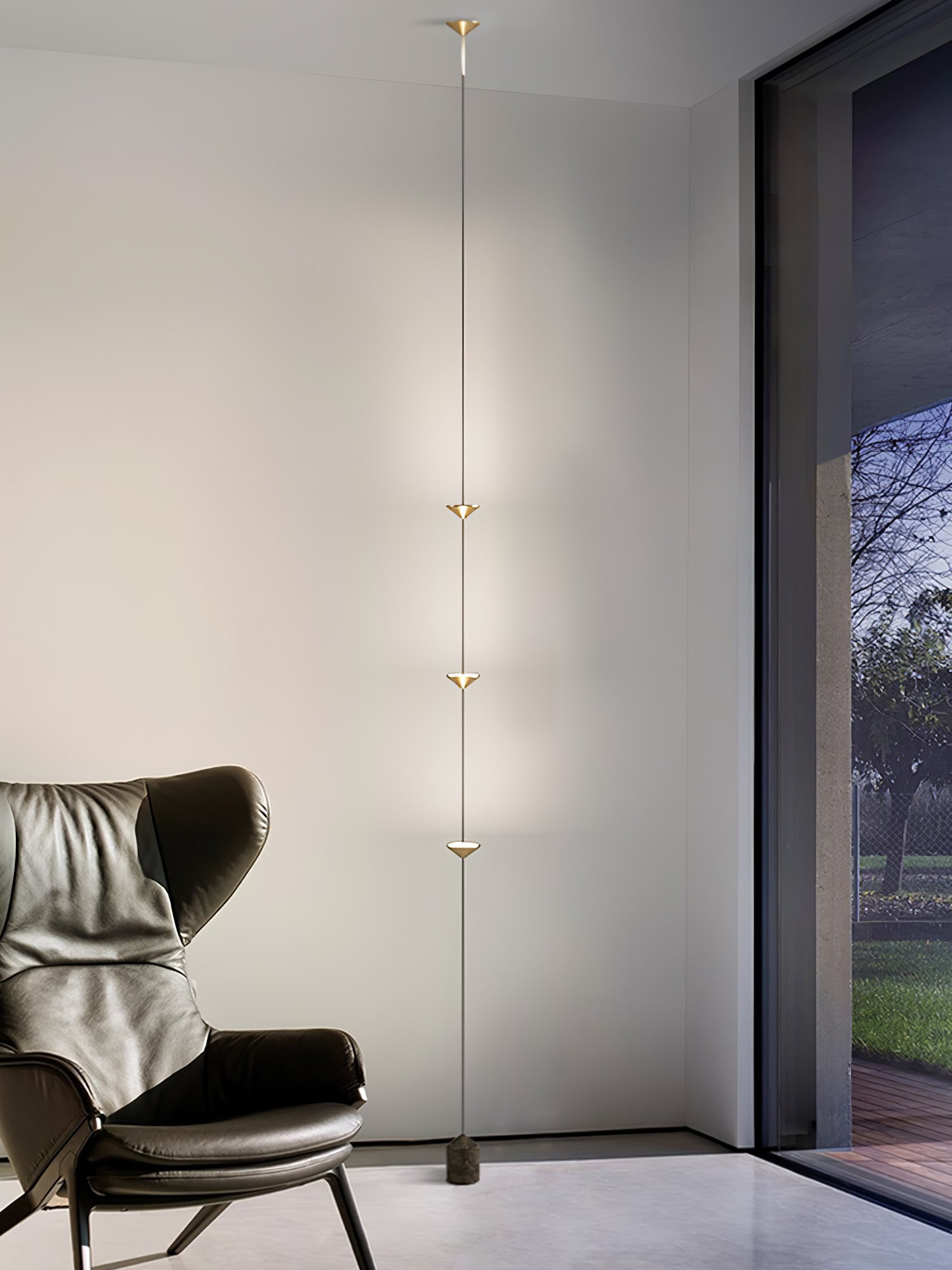 Meridian Marble Counterweight Floor Lamp