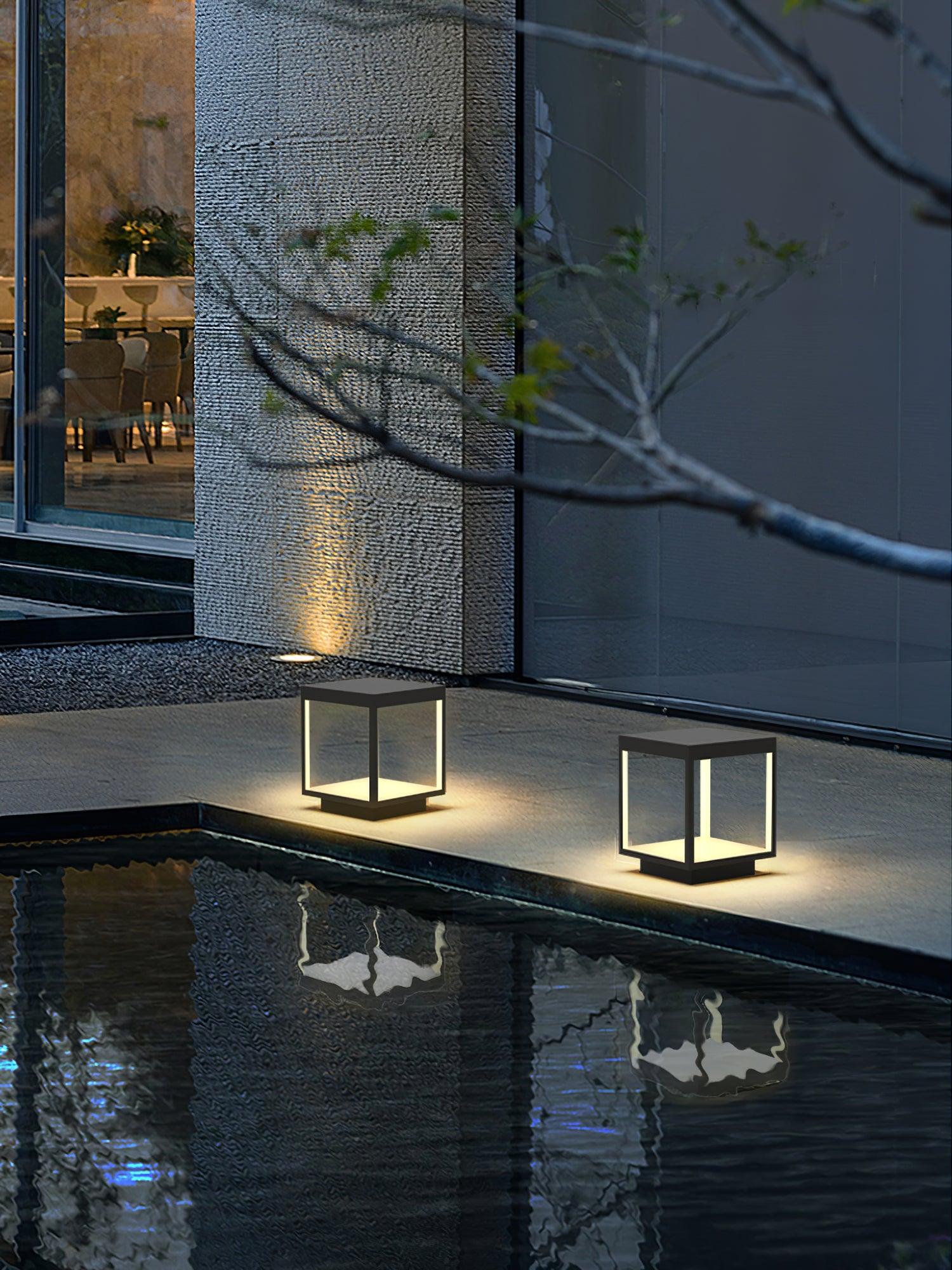 Four Sided Pillar Post Lantern