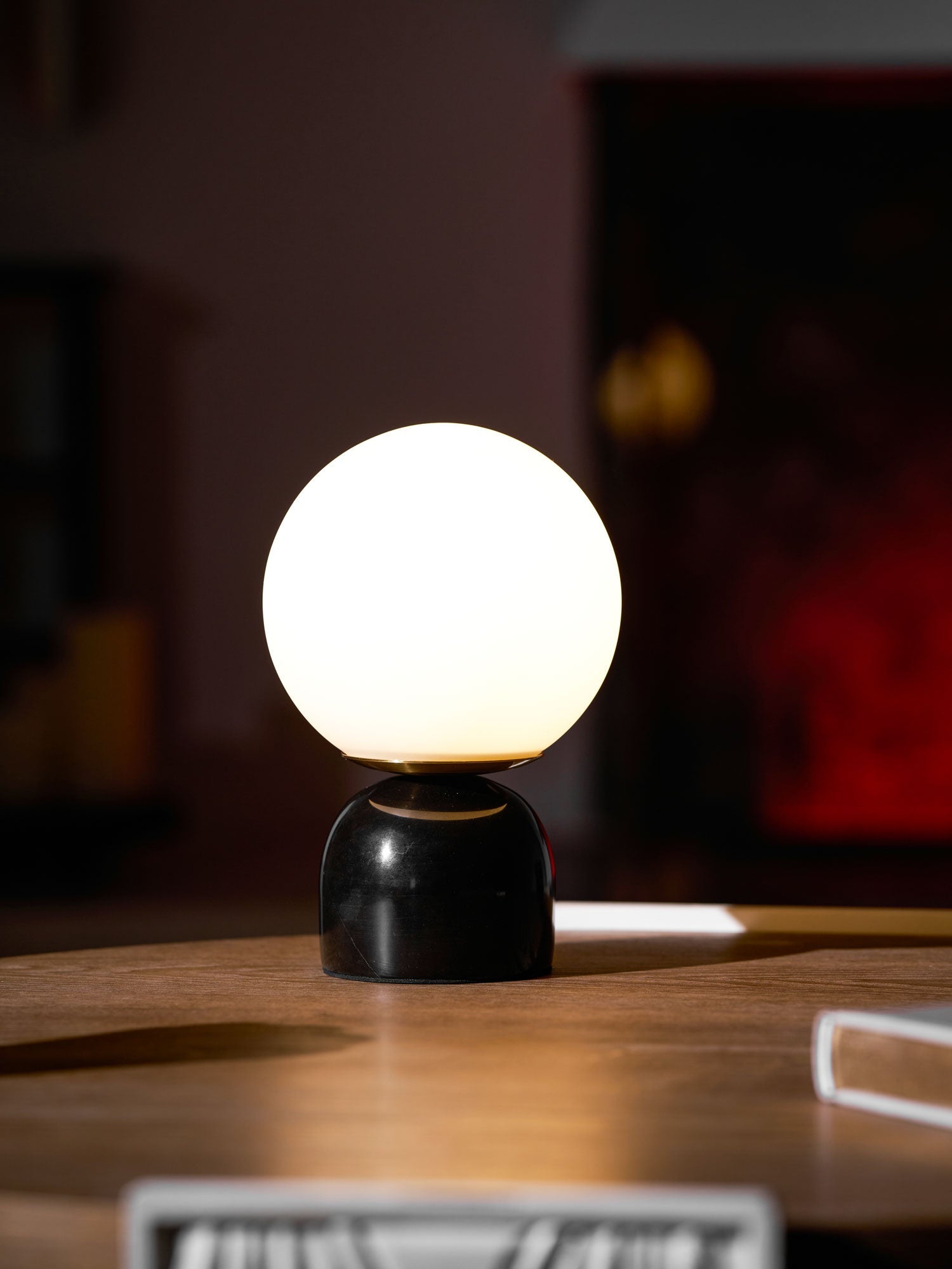 Vesta Marble & Opal Glass Table Lamp
