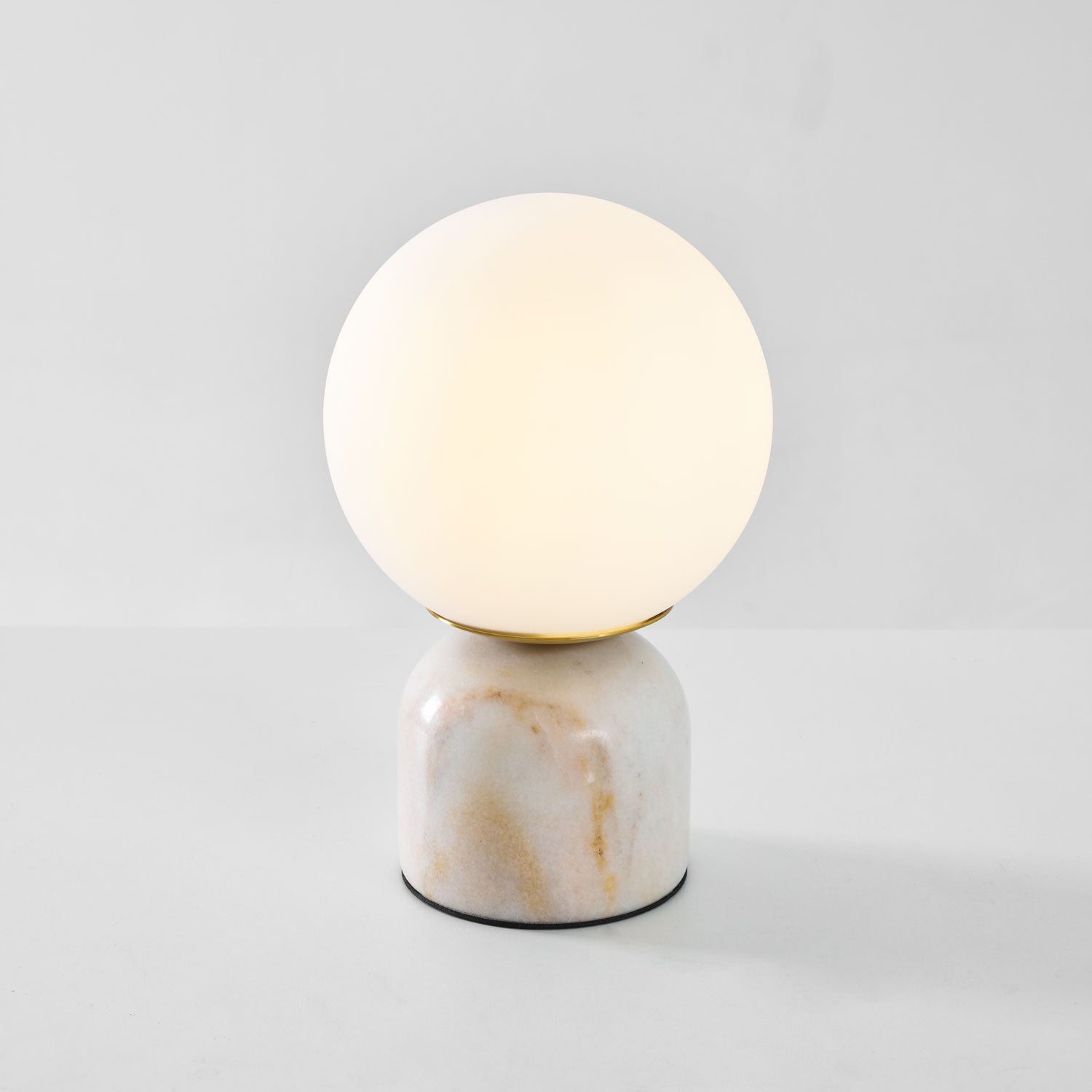 Vesta Marble & Opal Glass Table Lamp