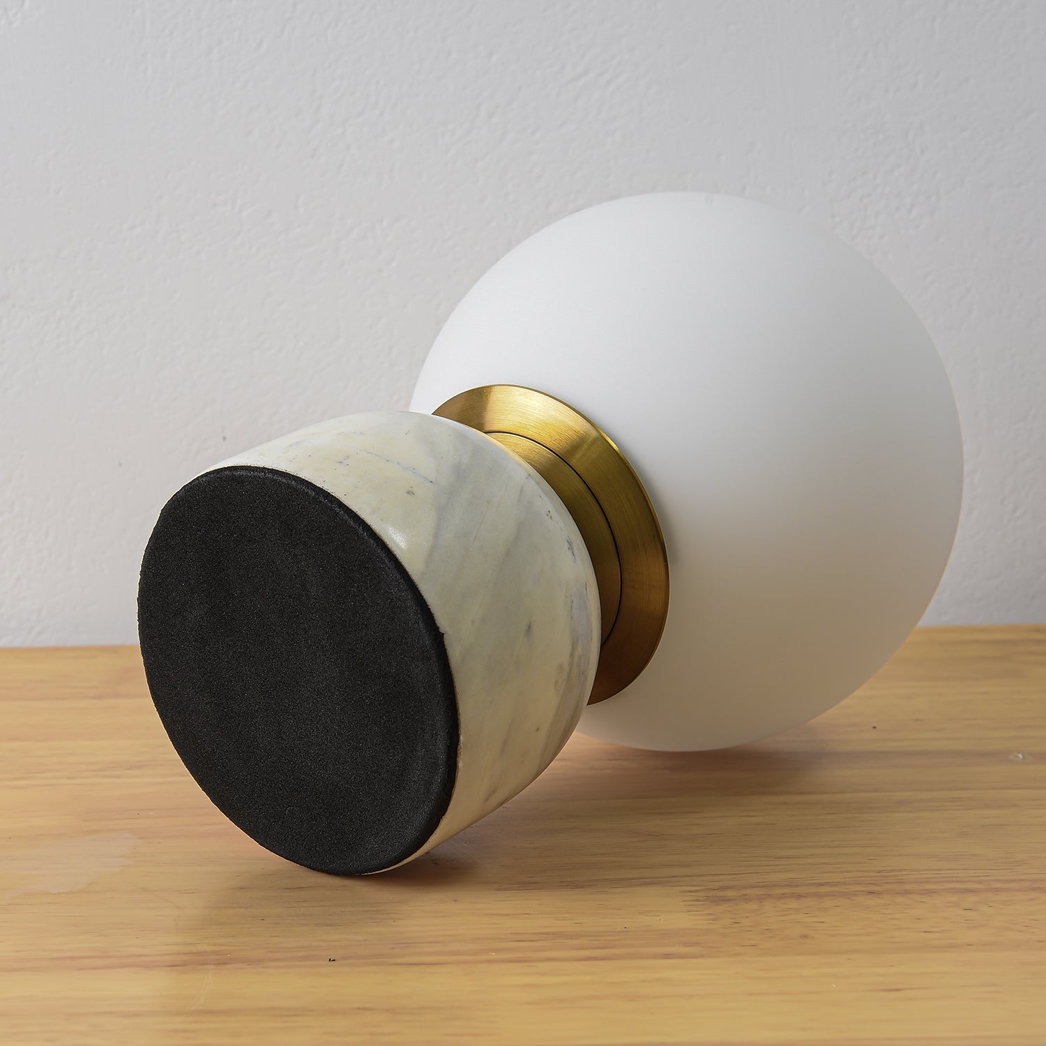 Vesta Marble & Opal Glass Table Lamp