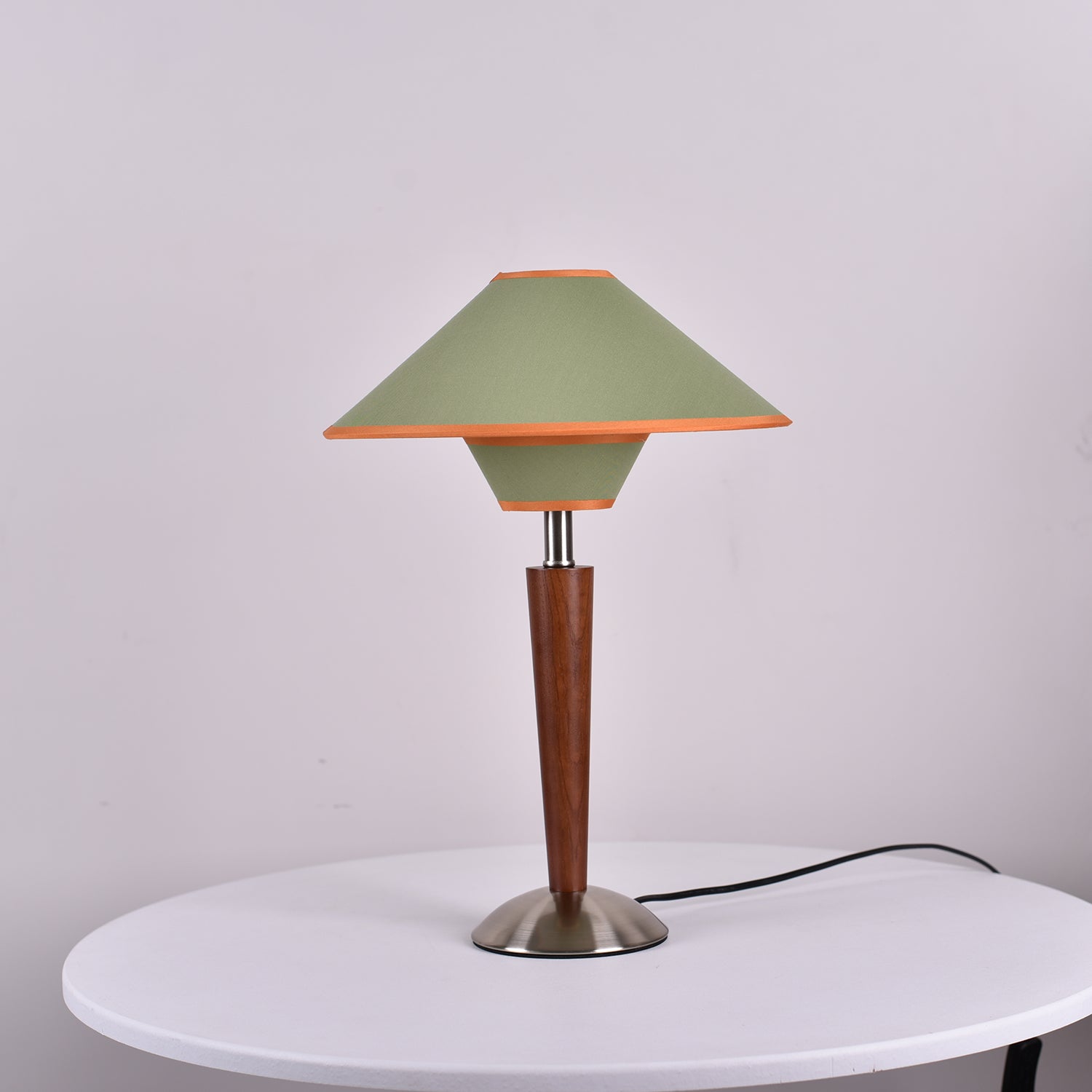 Alderwood Linen Shade Table Lamp