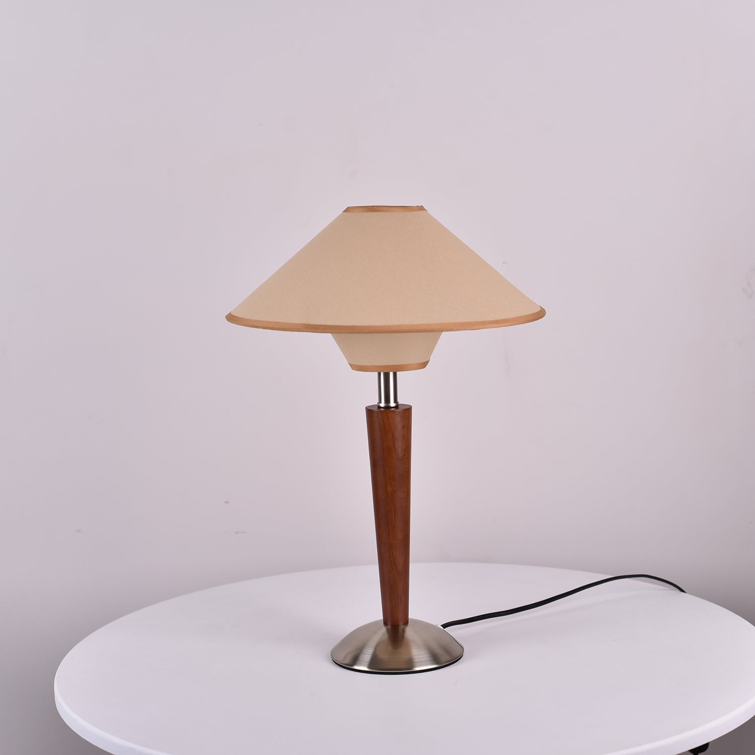 Alderwood Linen Shade Table Lamp