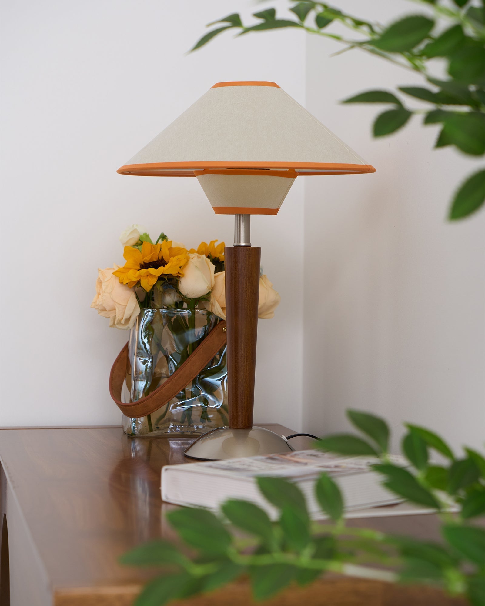 Alderwood Linen Shade Table Lamp