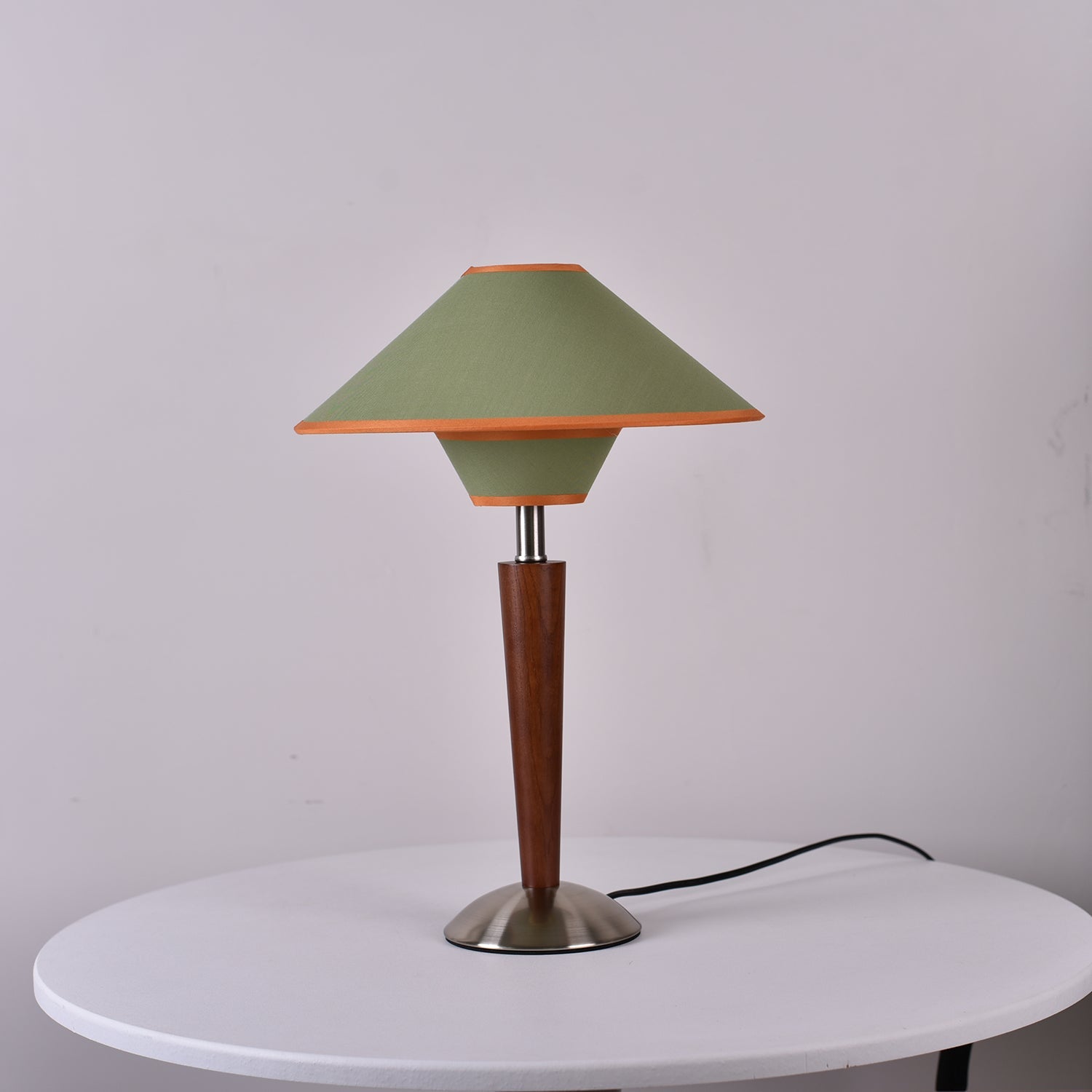 Alderwood Linen Shade Table Lamp