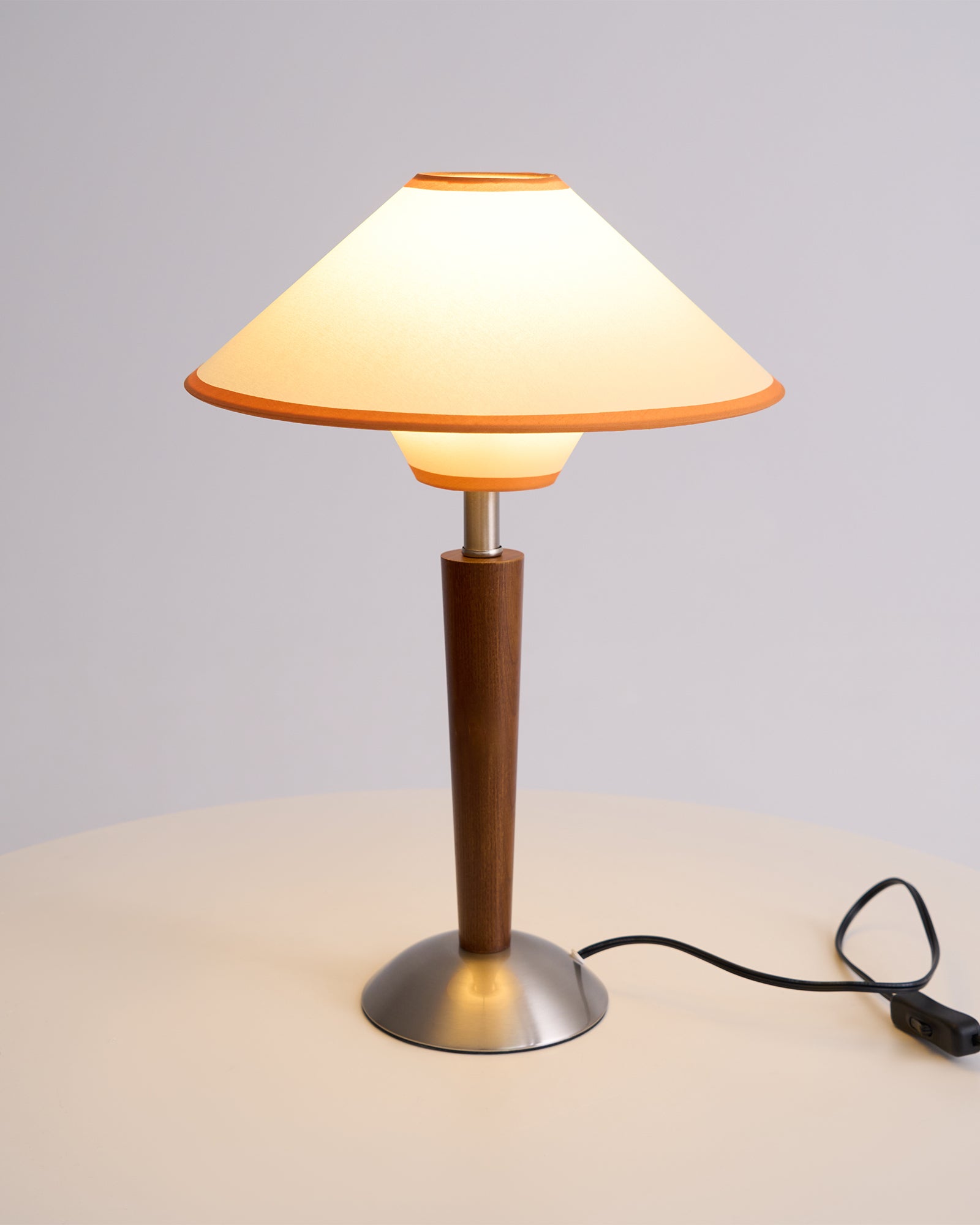 Alderwood Linen Shade Table Lamp