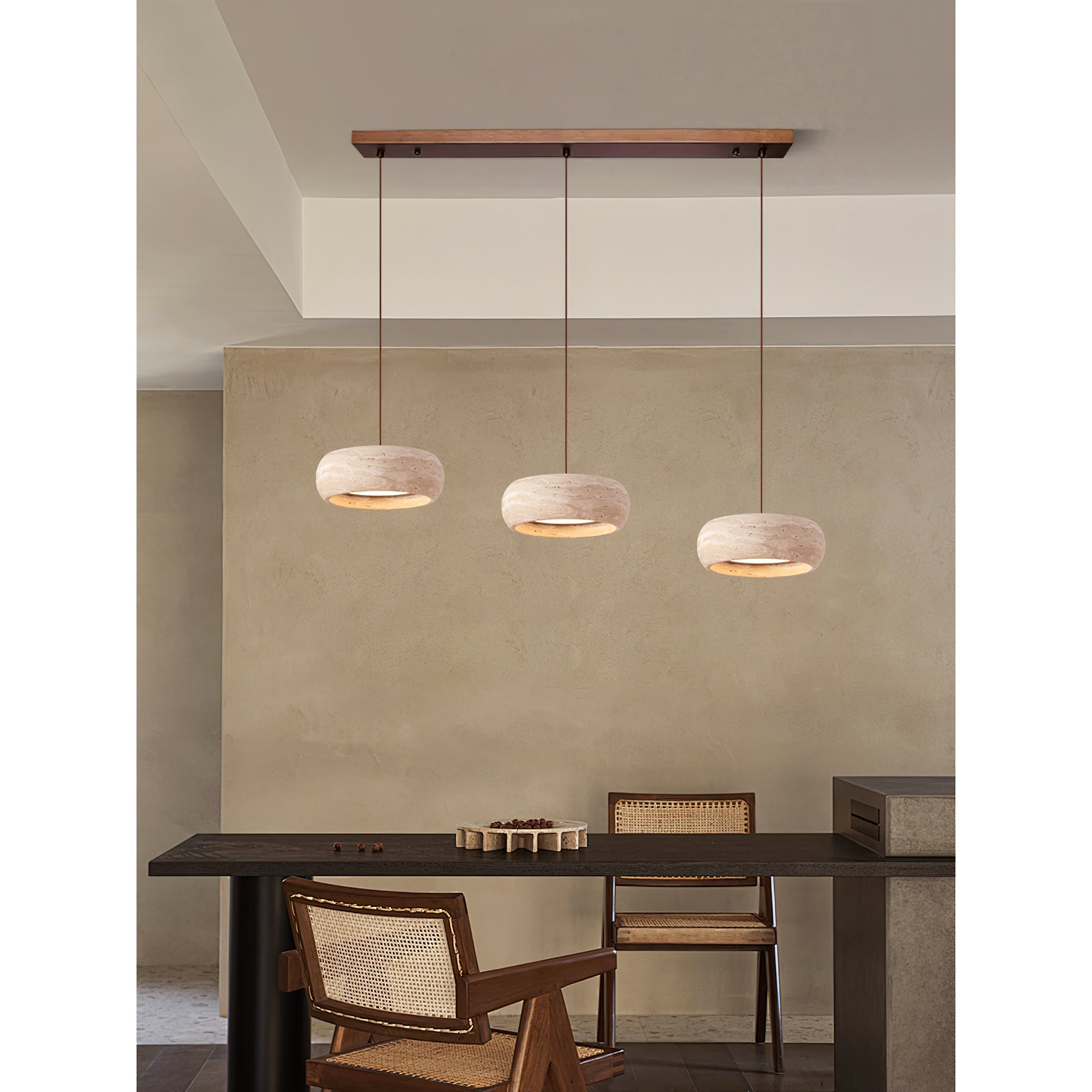 Cava Travertine Linear Pendant