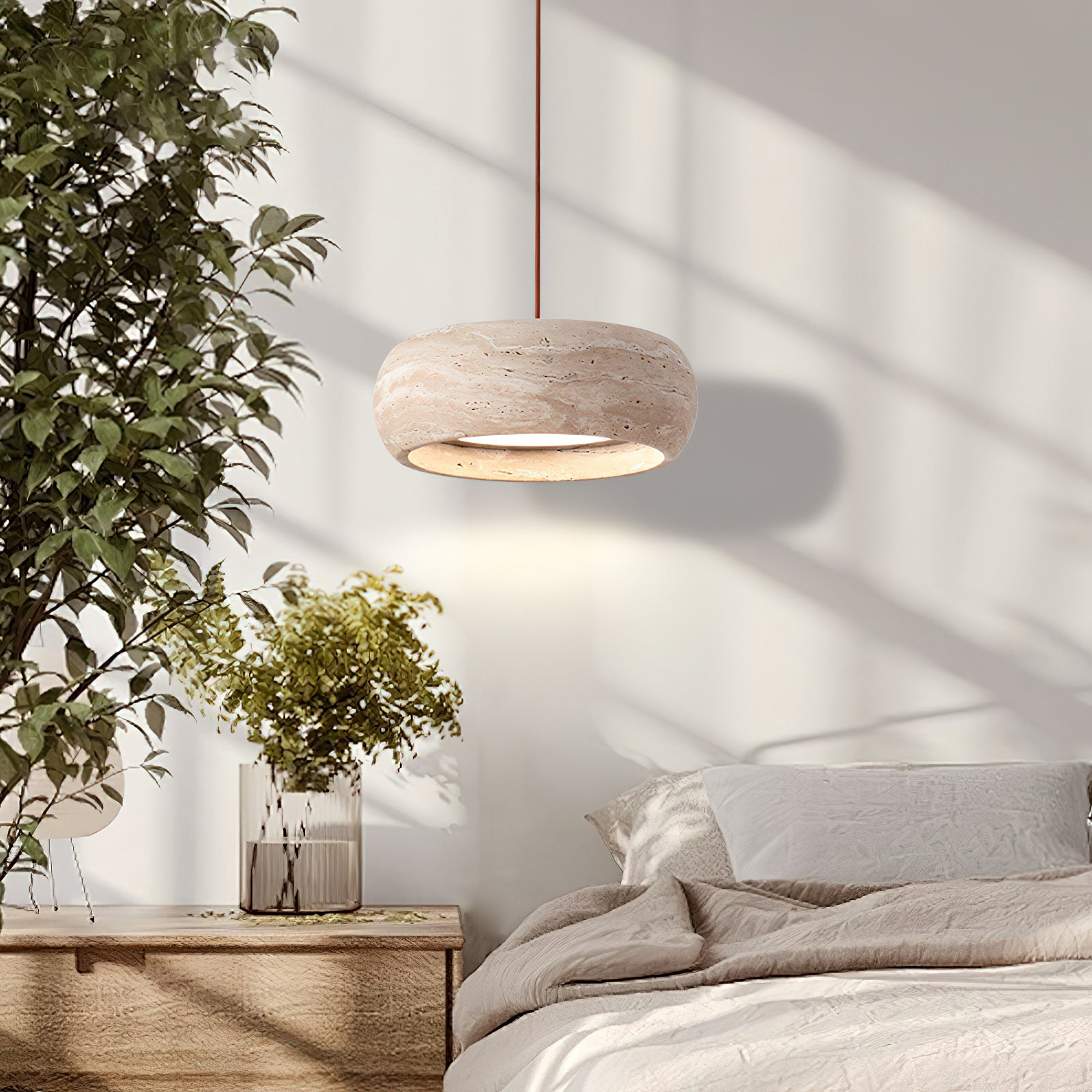 Cava Travertine Linear Pendant