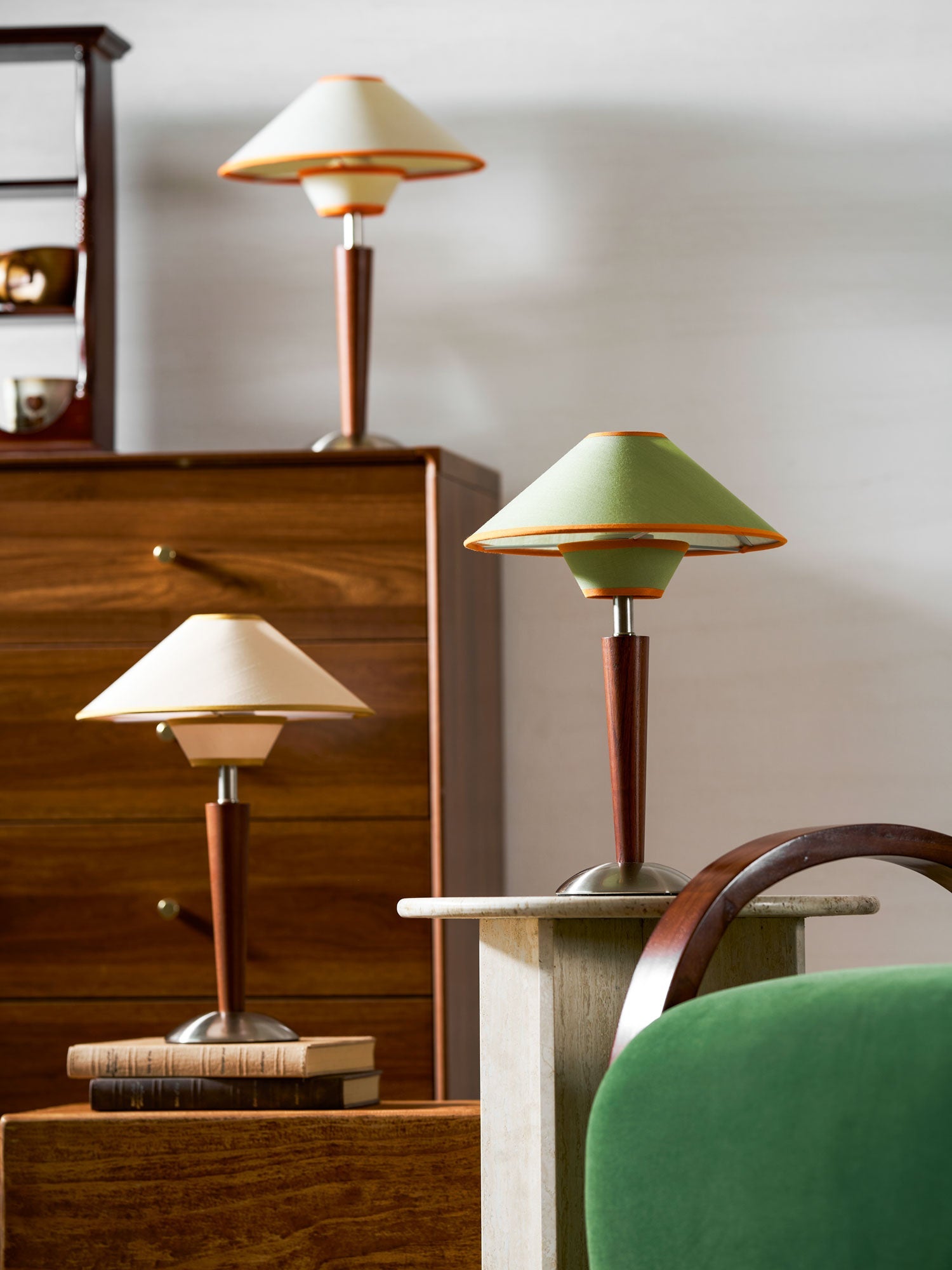 Alderwood Linen Shade Table Lamp