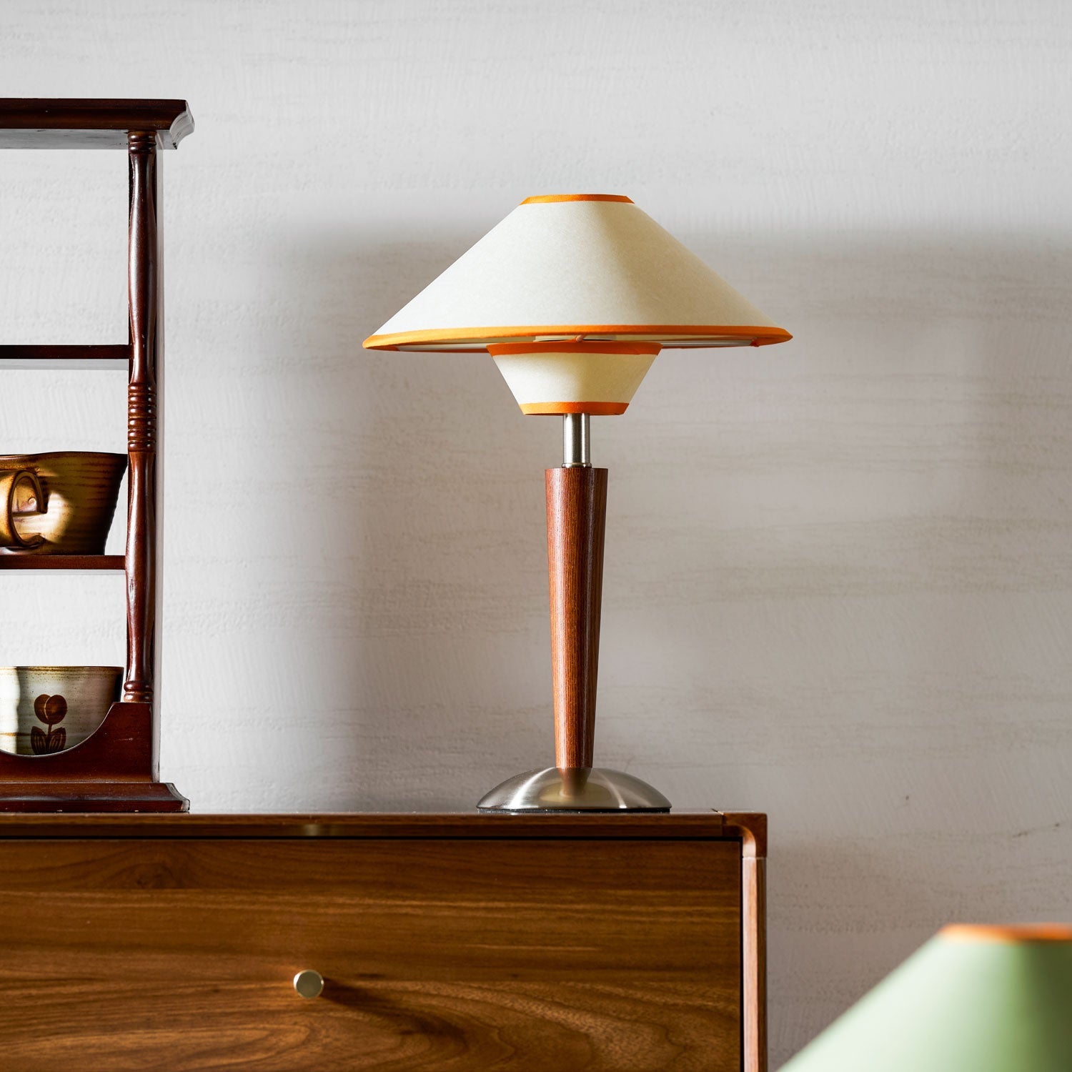 Alderwood Linen Shade Table Lamp