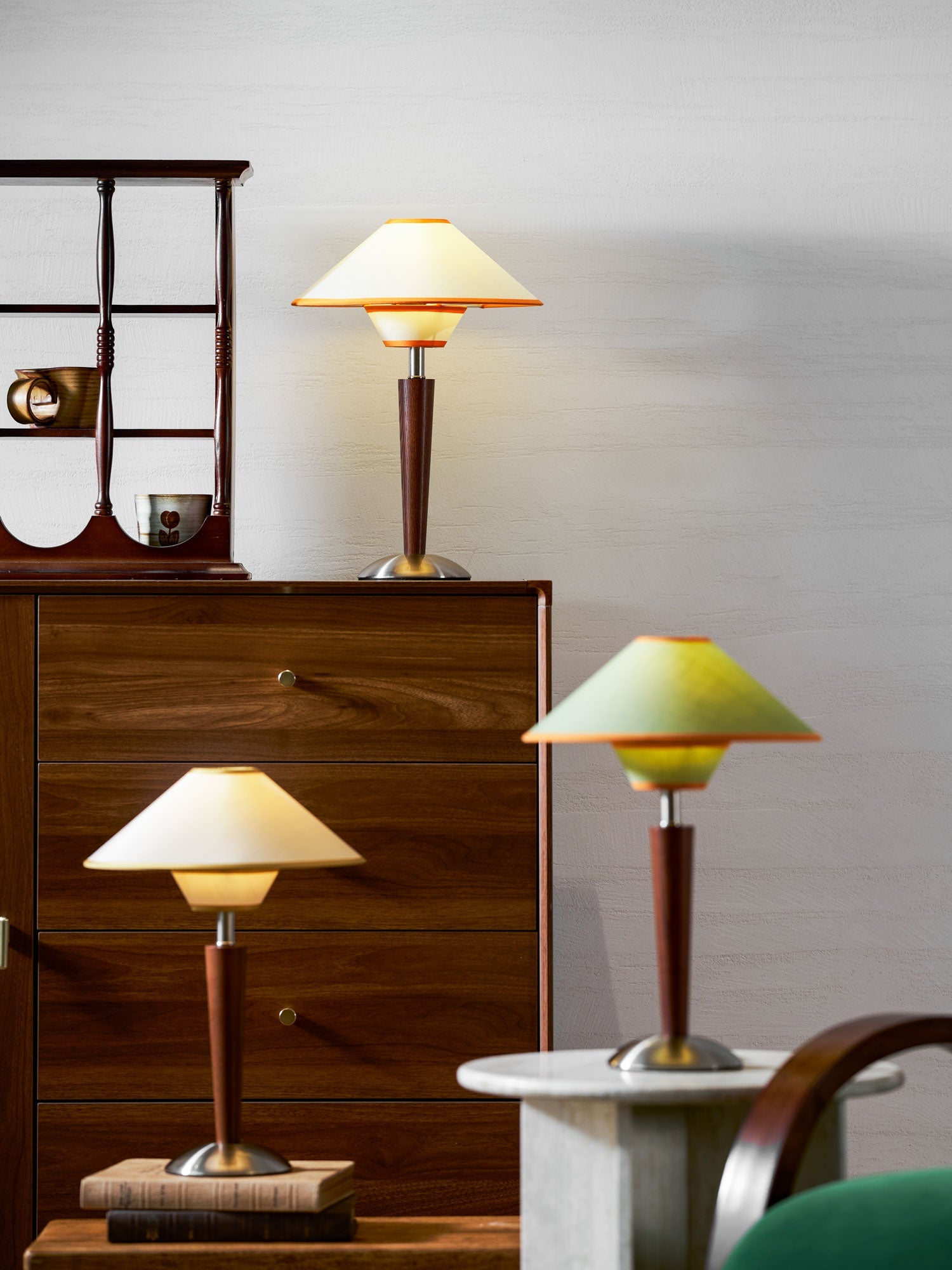 Alderwood Linen Shade Table Lamp