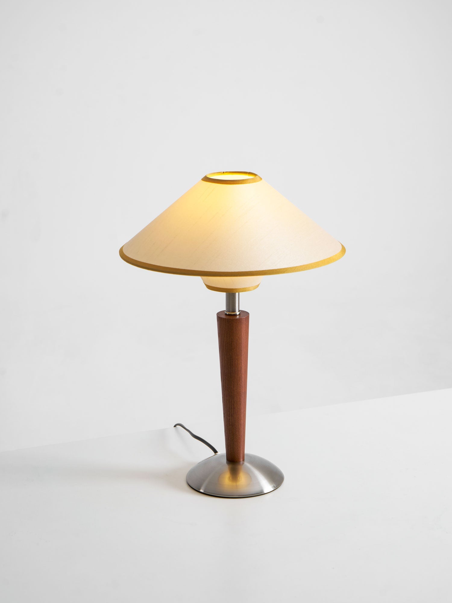 Alderwood Linen Shade Table Lamp