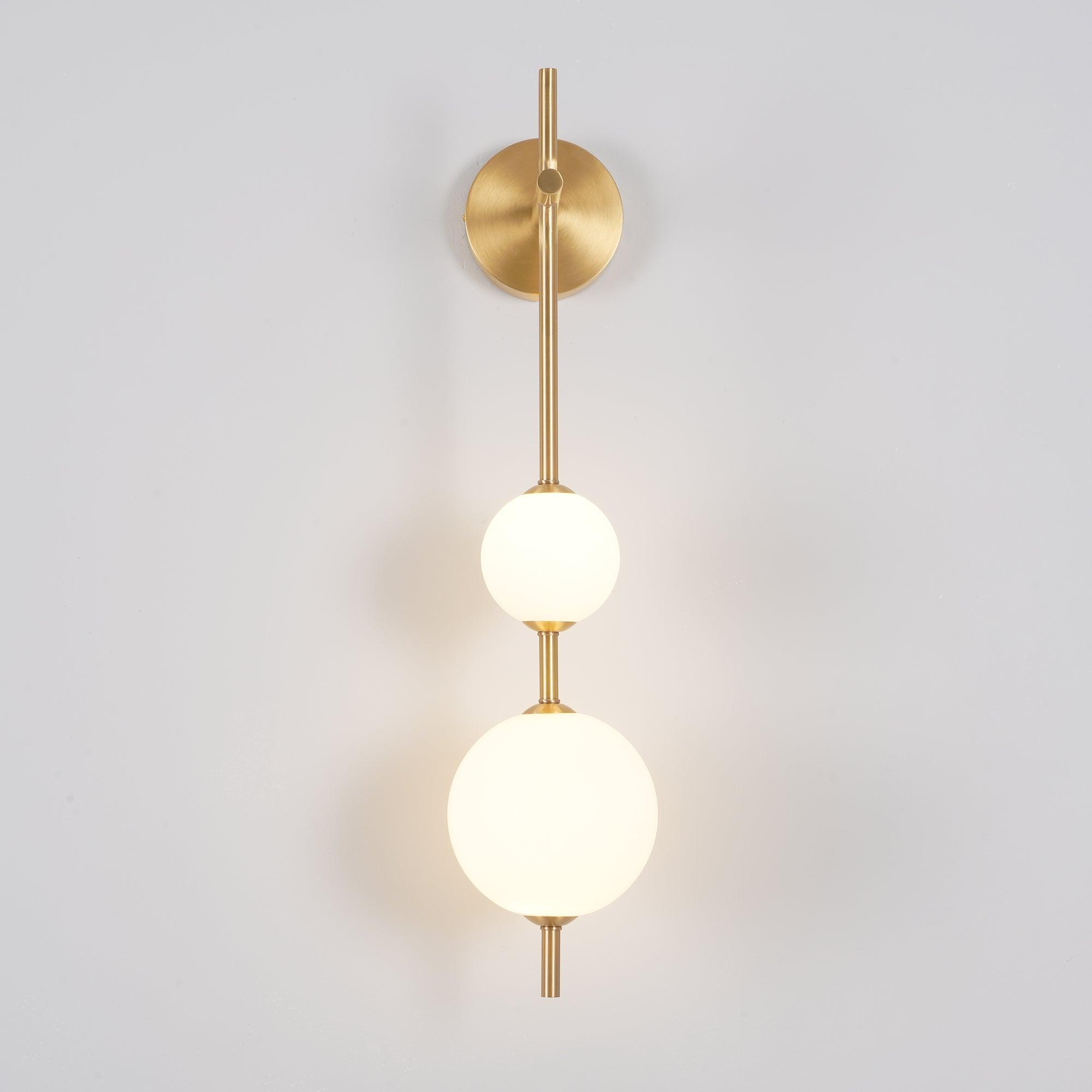 Perla Stacked Orb Sconce