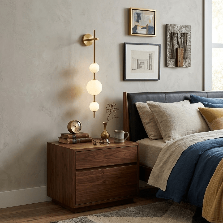 Perla Stacked Orb Sconce