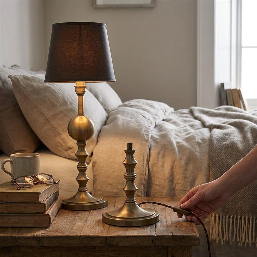 Alden Table Lamp in a styled interior setting