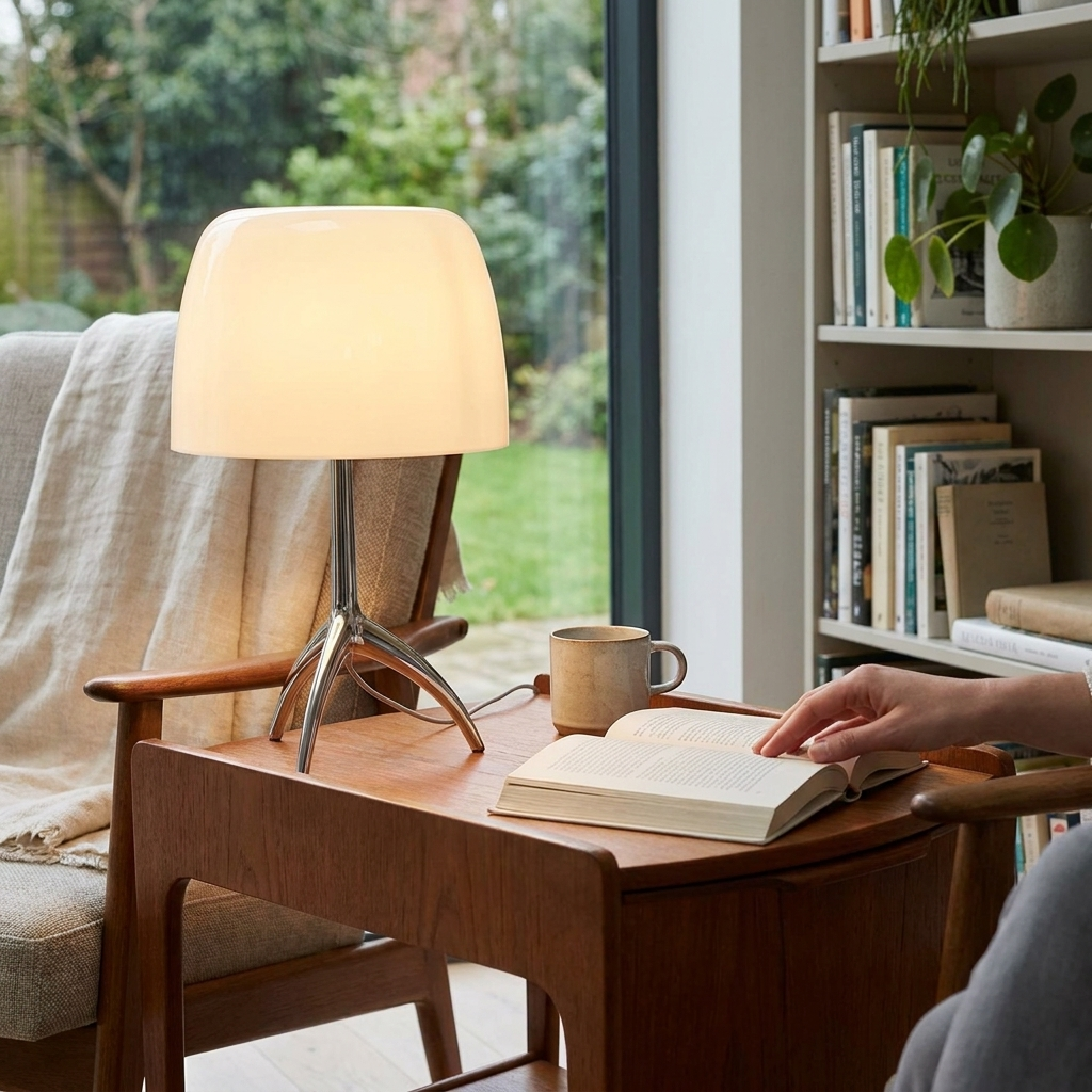 Lumiere Table Lamp in a styled interior setting