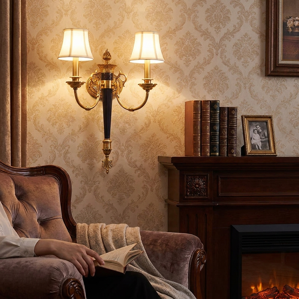 Bernice Wall Sconce in a styled interior setting