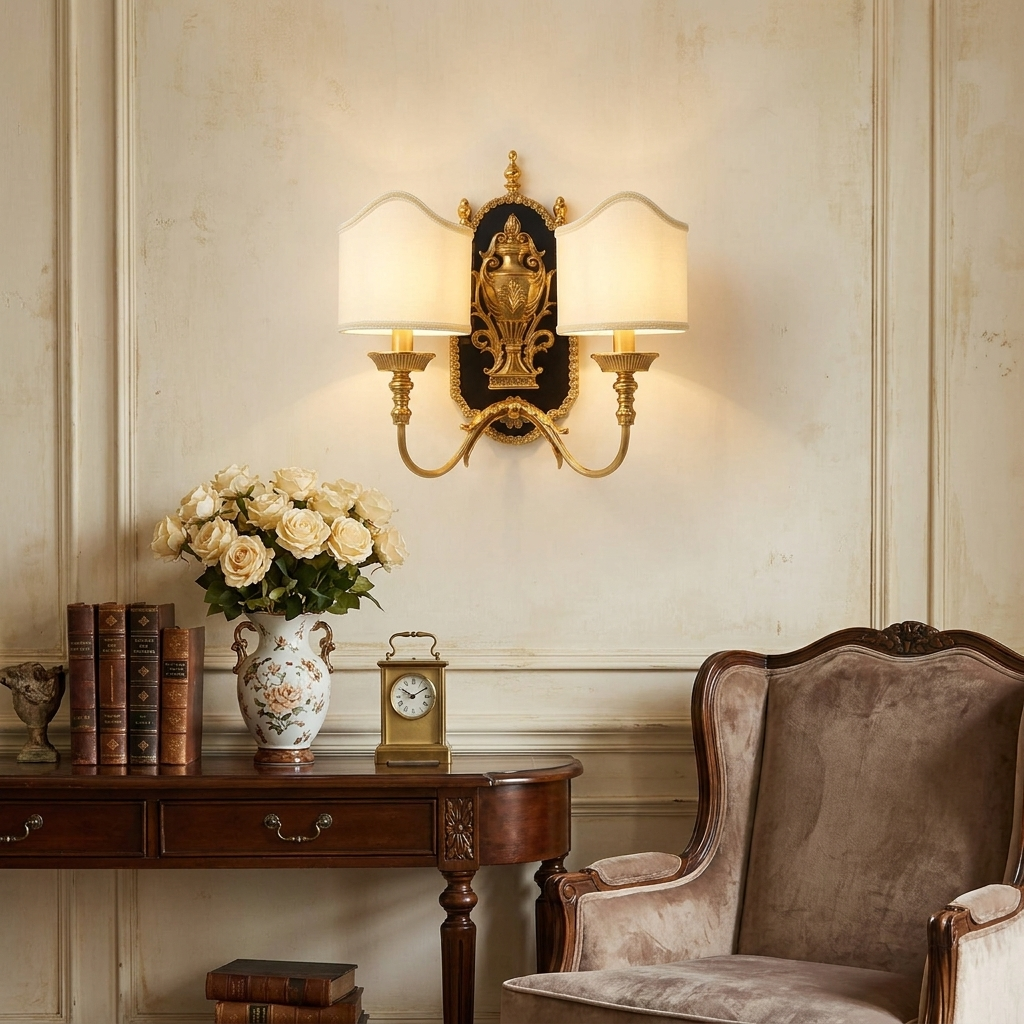 Lucille Wall Sconce in a styled interior setting