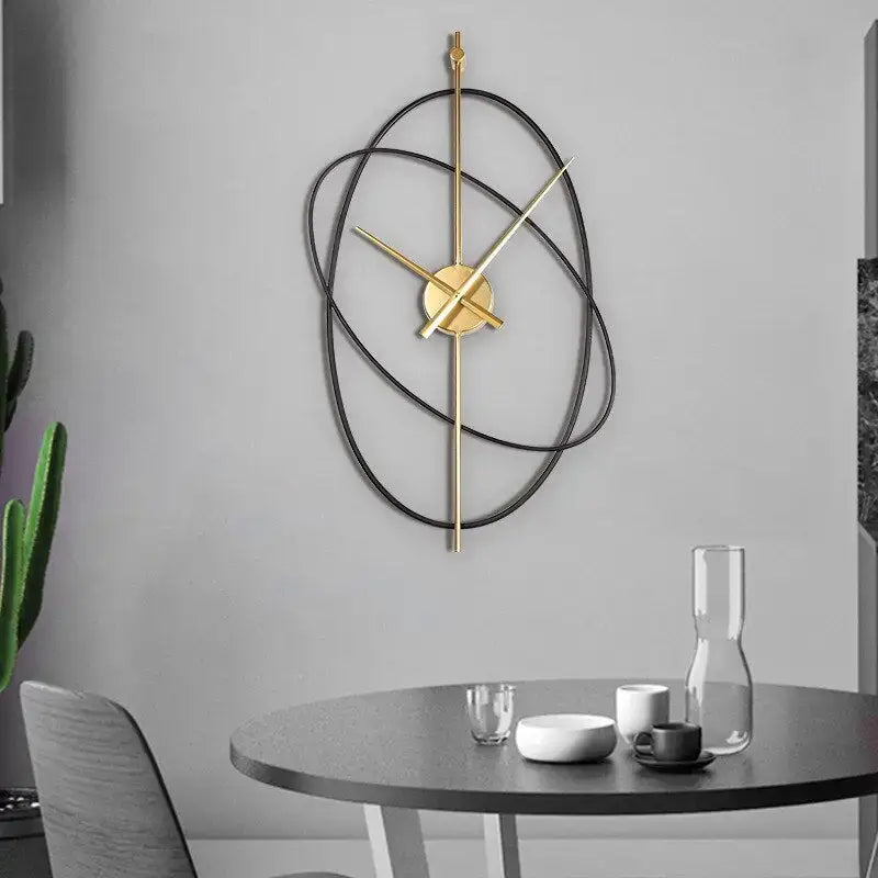 Open-Frame Geometric Wall Clock