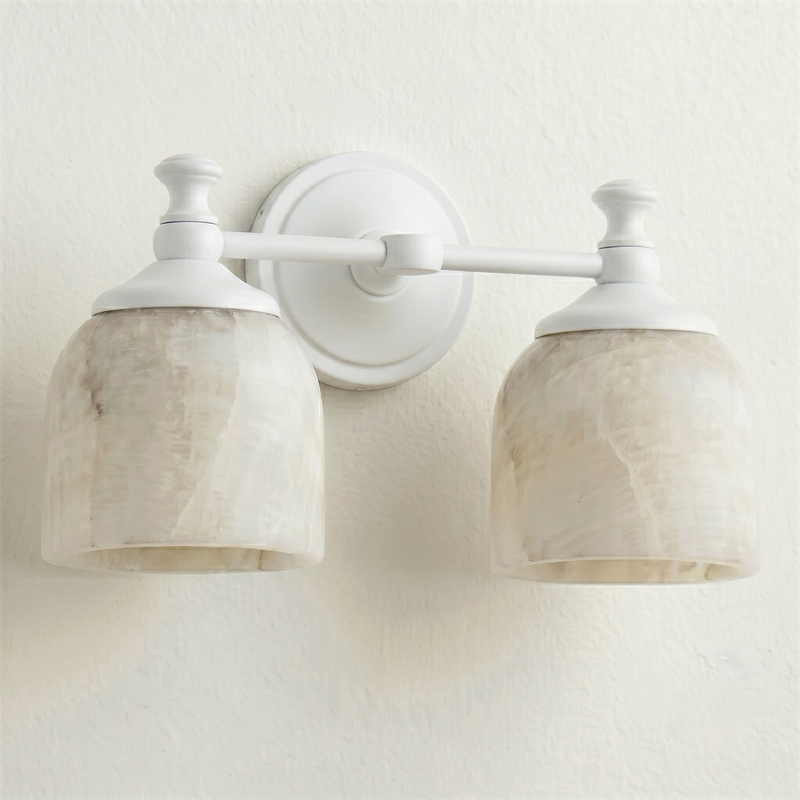 Medallion Milk Glass Sconce