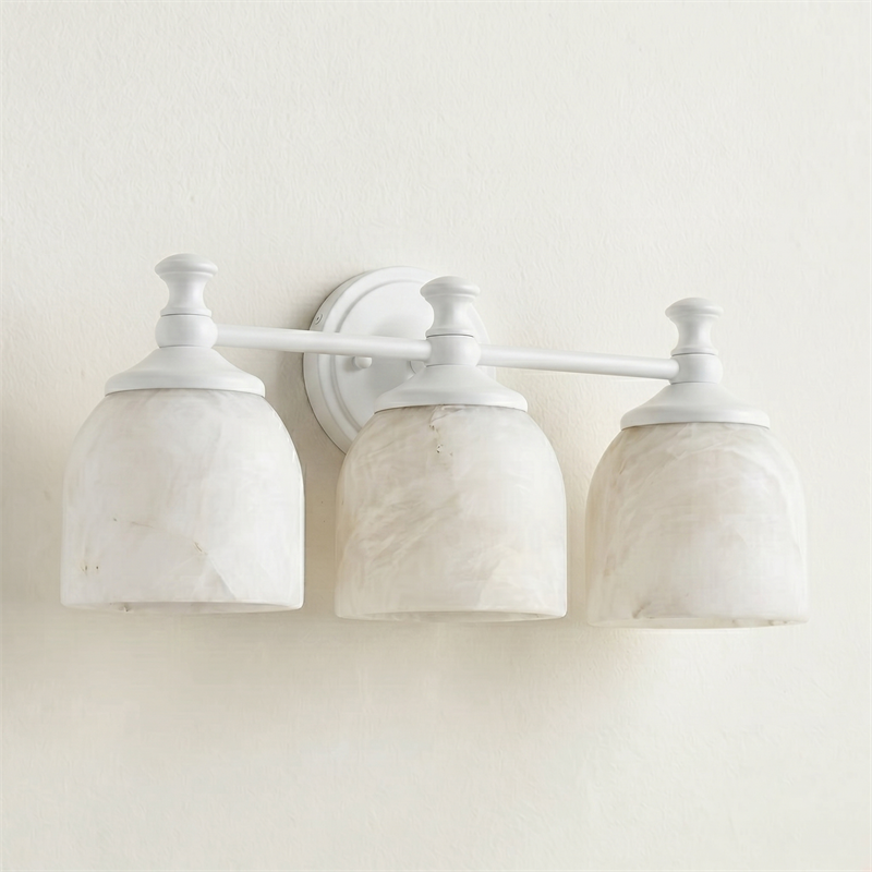 Medallion Milk Glass Sconce