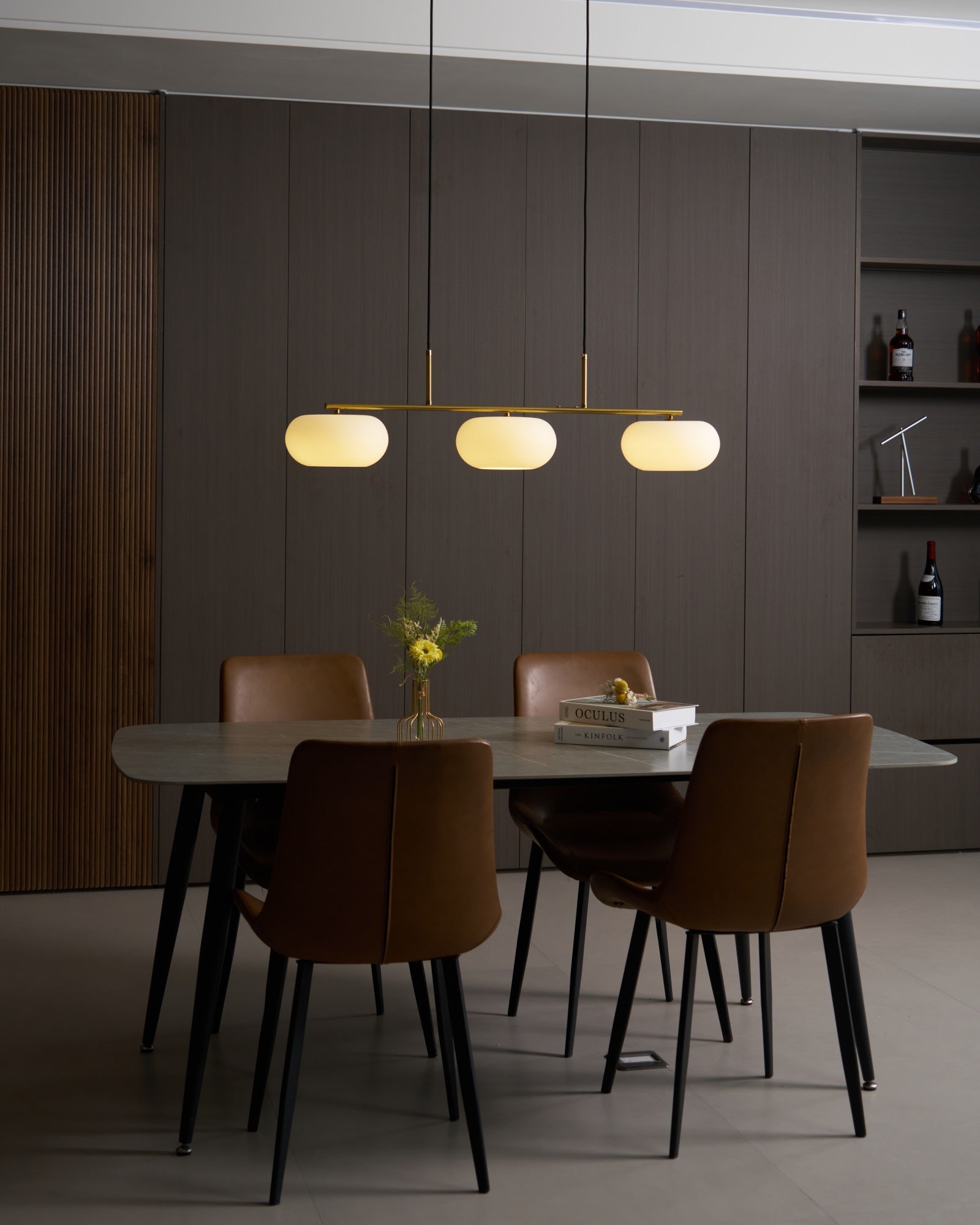 Trio Globe Linear Pendant