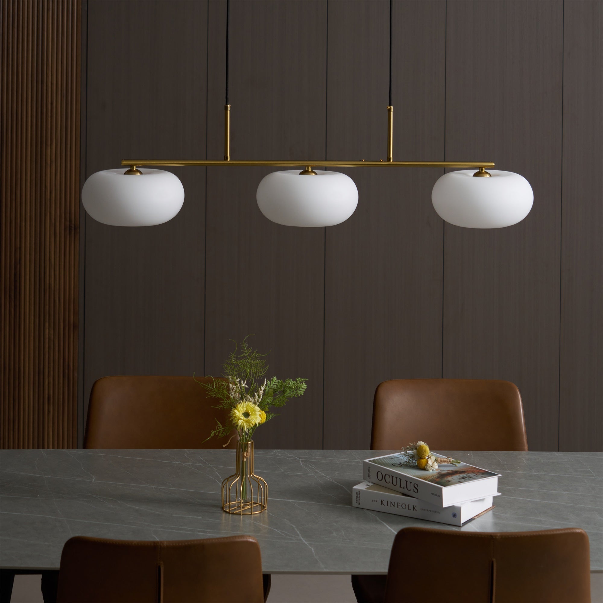 Trio Globe Linear Pendant