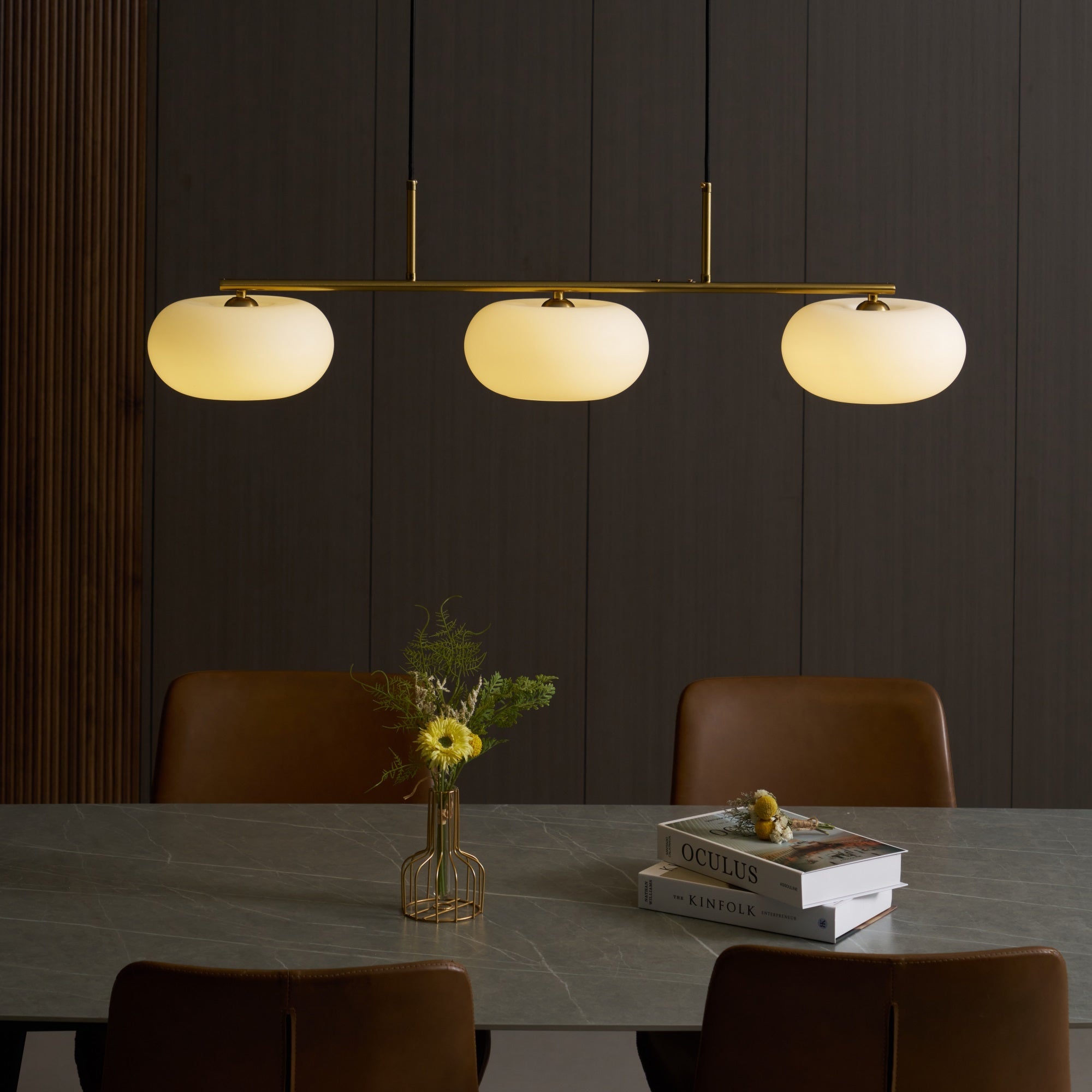 Trio Globe Linear Pendant